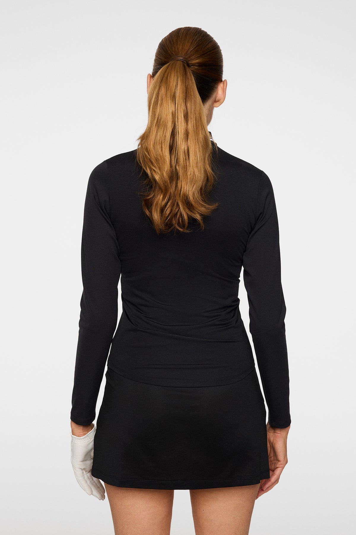 Harper Quarter Zip Mid Layer in Black by J.Lindeberg