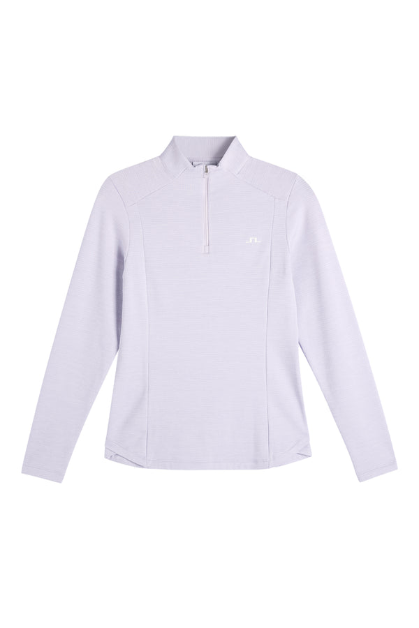 Steffi Quarter Zip Mid Layer / Purple Heather Melange
