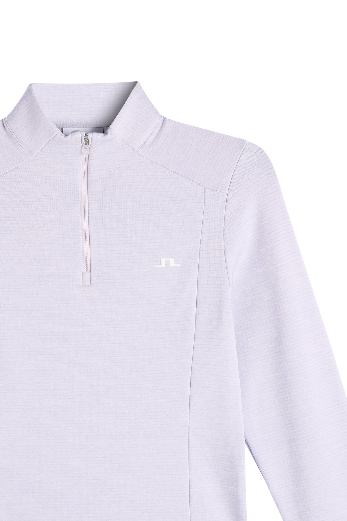 Steffi Quarter Zip Mid Layer in Purple Heather Melange by J.Lindeberg