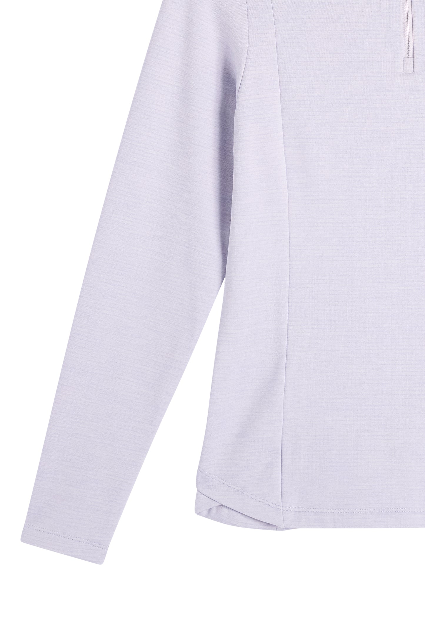 Steffi Quarter Zip Mid Layer in Purple Heather Melange by J.Lindeberg