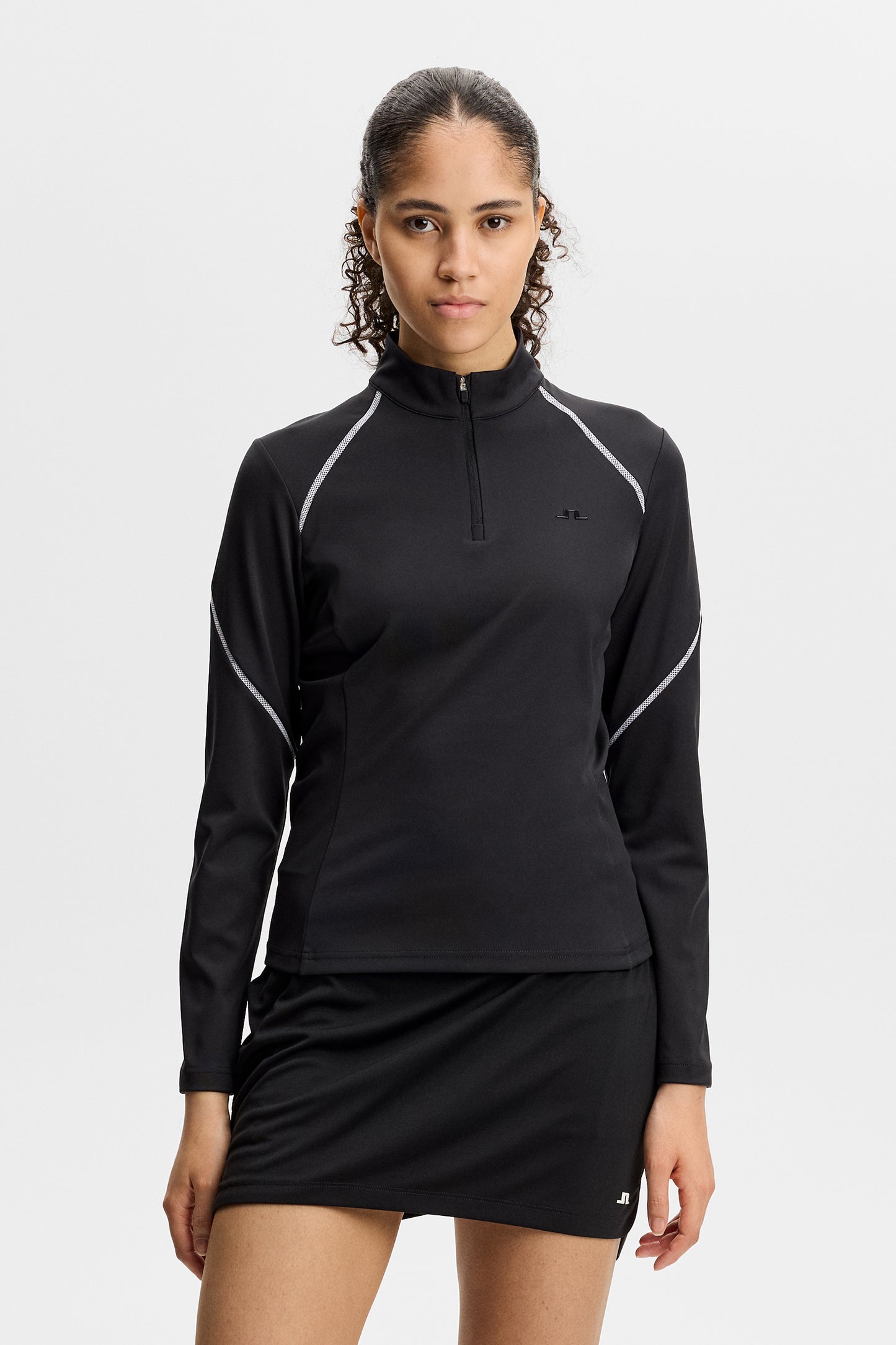 Alya Vent  Mid Layer in Black by J.Lindeberg