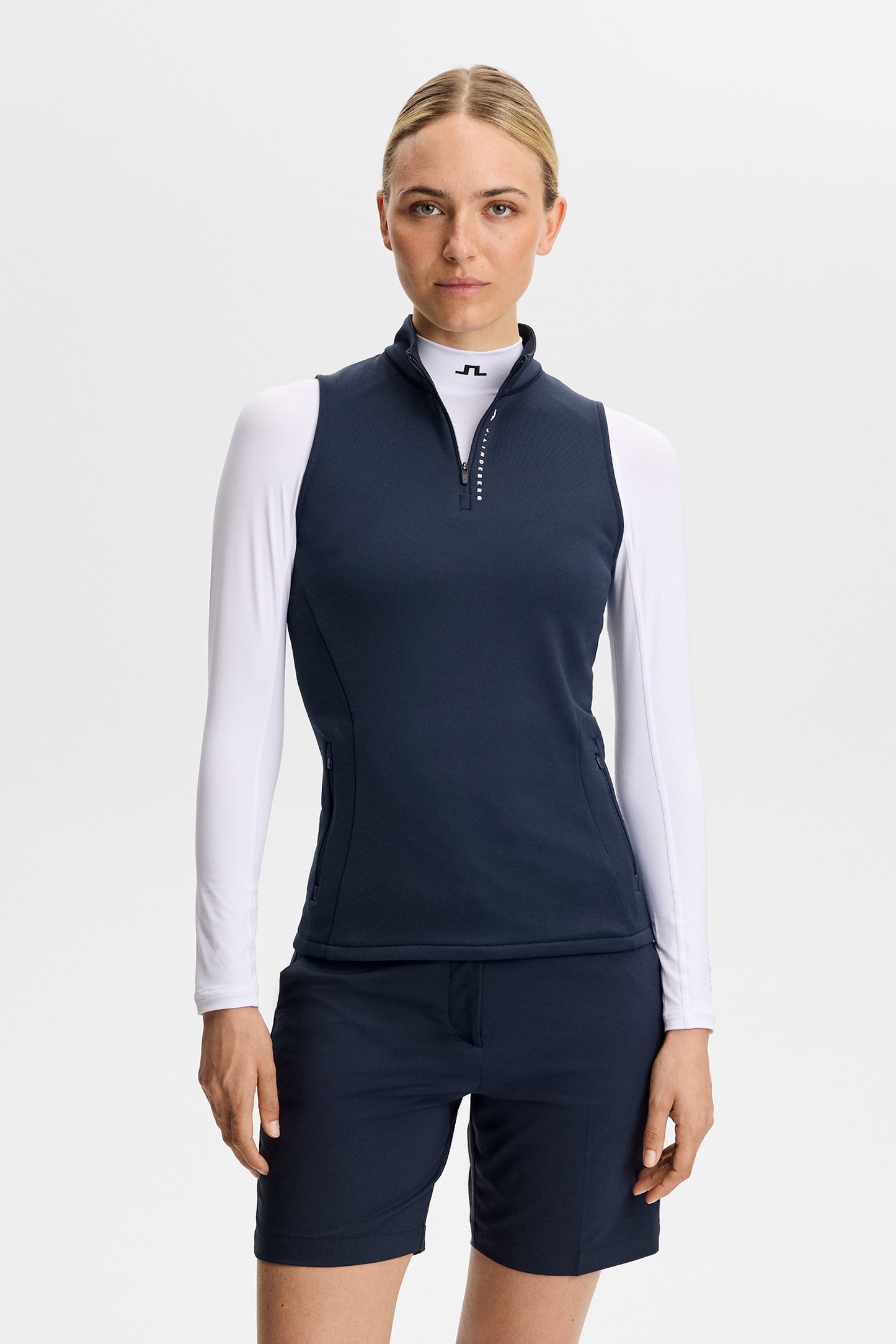 Jess Jersey Vest  in JL Navy by J.Lindeberg