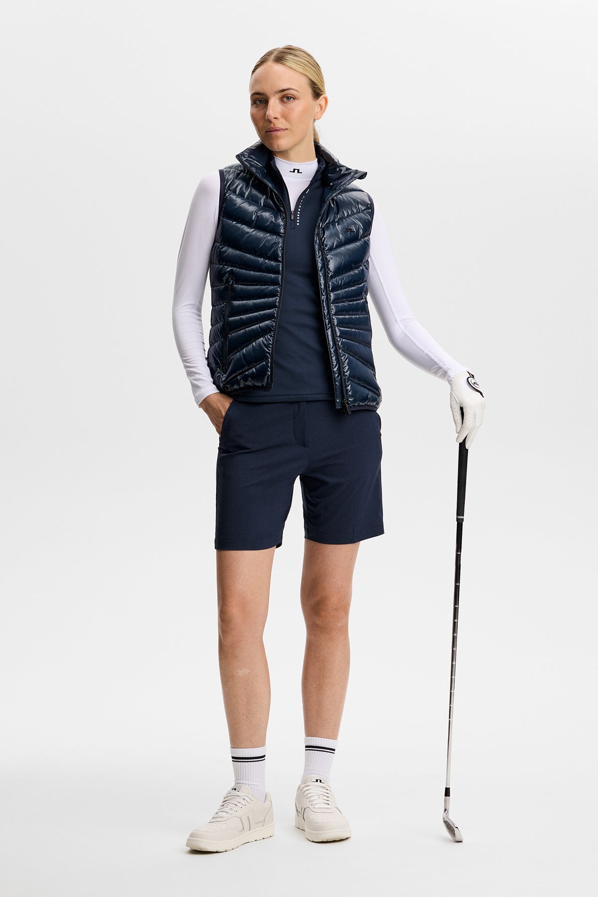 Jess Jersey Vest  in JL Navy by J.Lindeberg