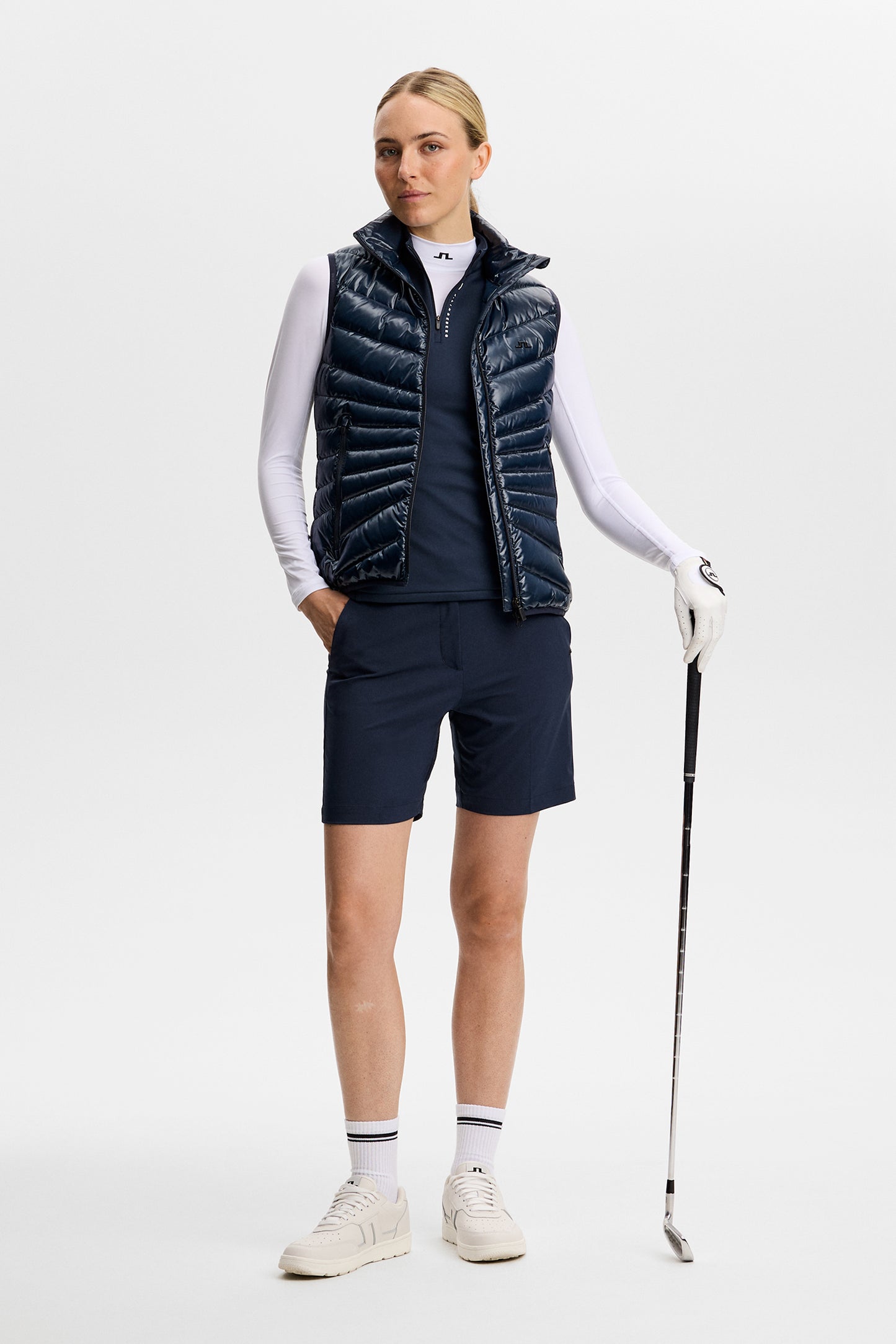 Jess Jersey Vest  in JL Navy by J.Lindeberg