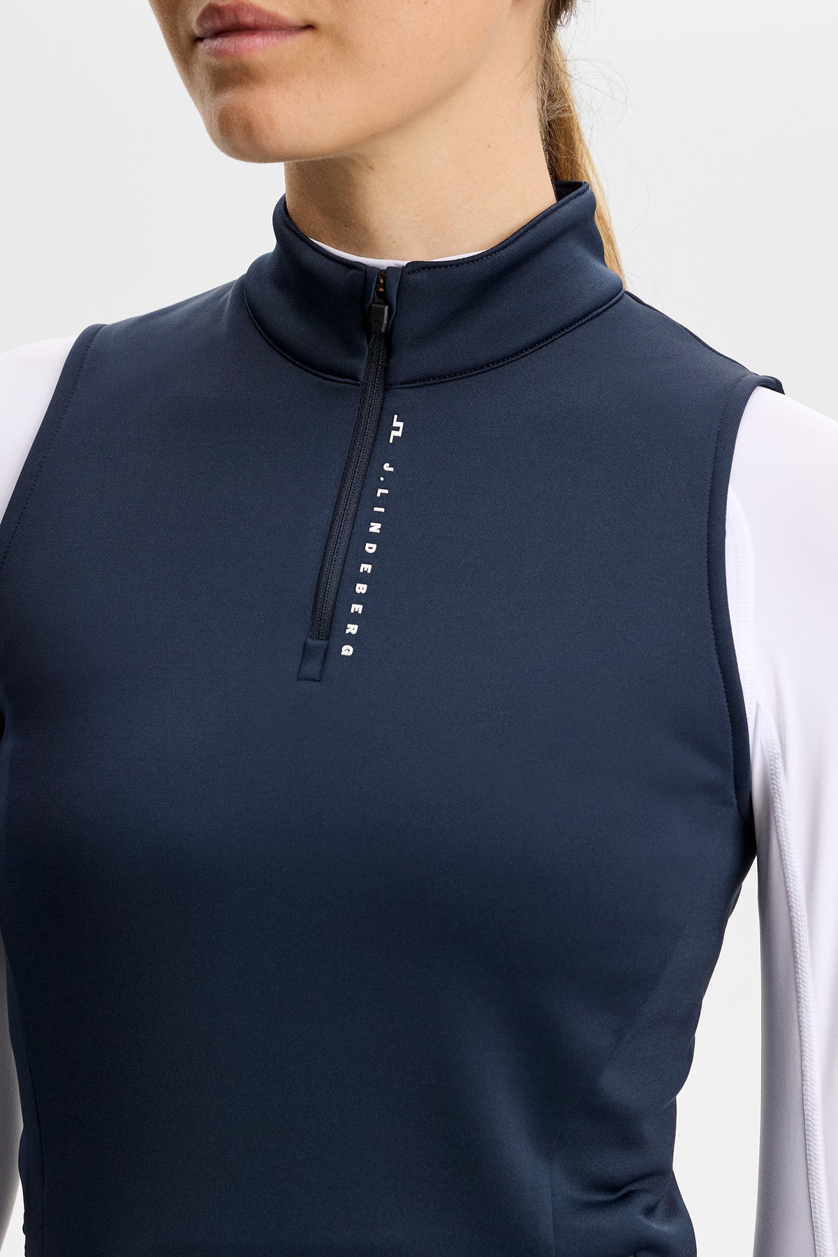 Jess Jersey Vest  in JL Navy by J.Lindeberg
