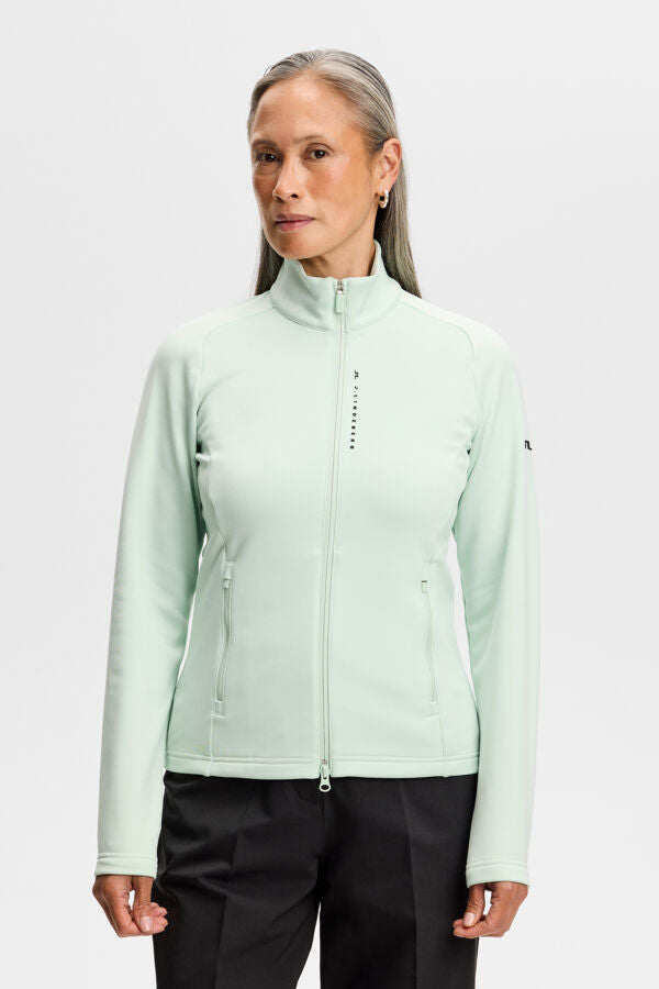 Selena Full Zip Mid Layer / Subtle Green