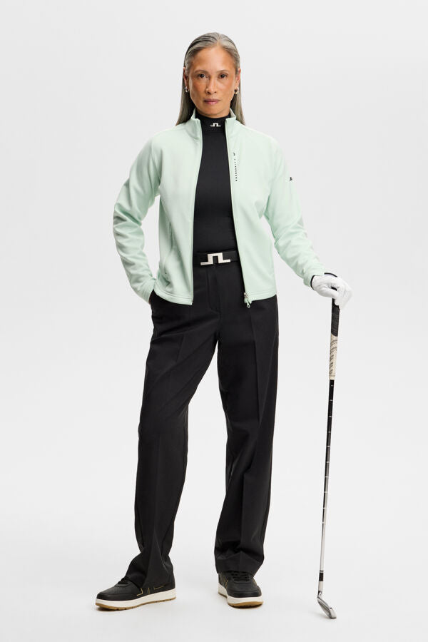 Selena Full Zip Mid Layer / Subtle Green