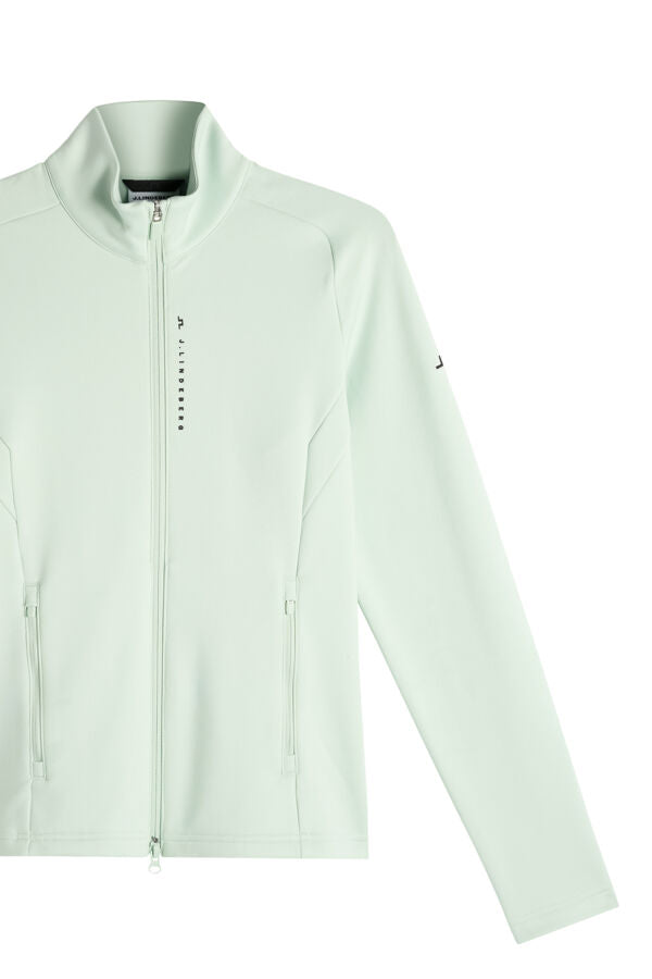 Selena Full Zip Mid Layer / Subtle Green