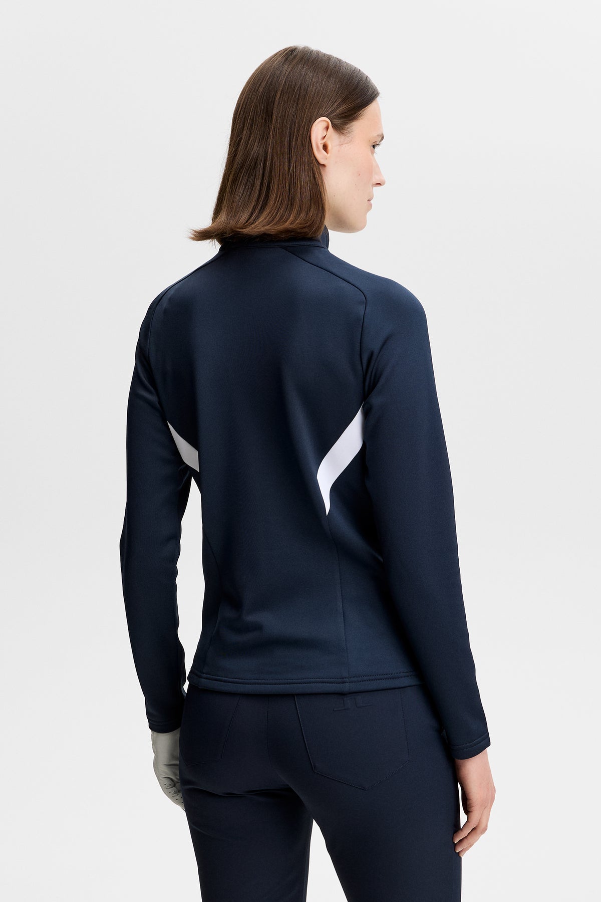Selena Quarter Zip Mid Layer in JL Navy by J.Lindeberg