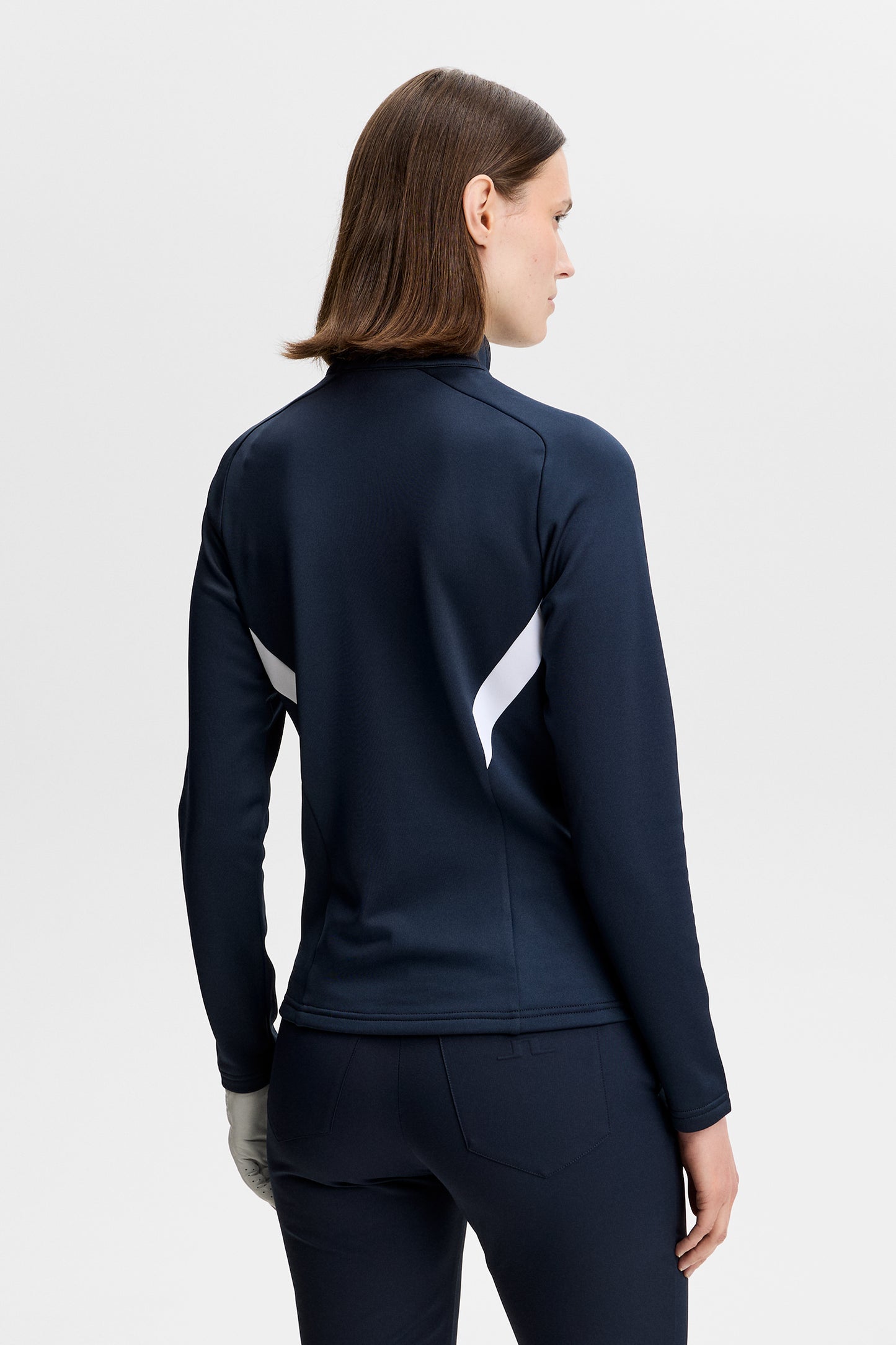 Selena Quarter Zip Mid Layer in JL Navy by J.Lindeberg