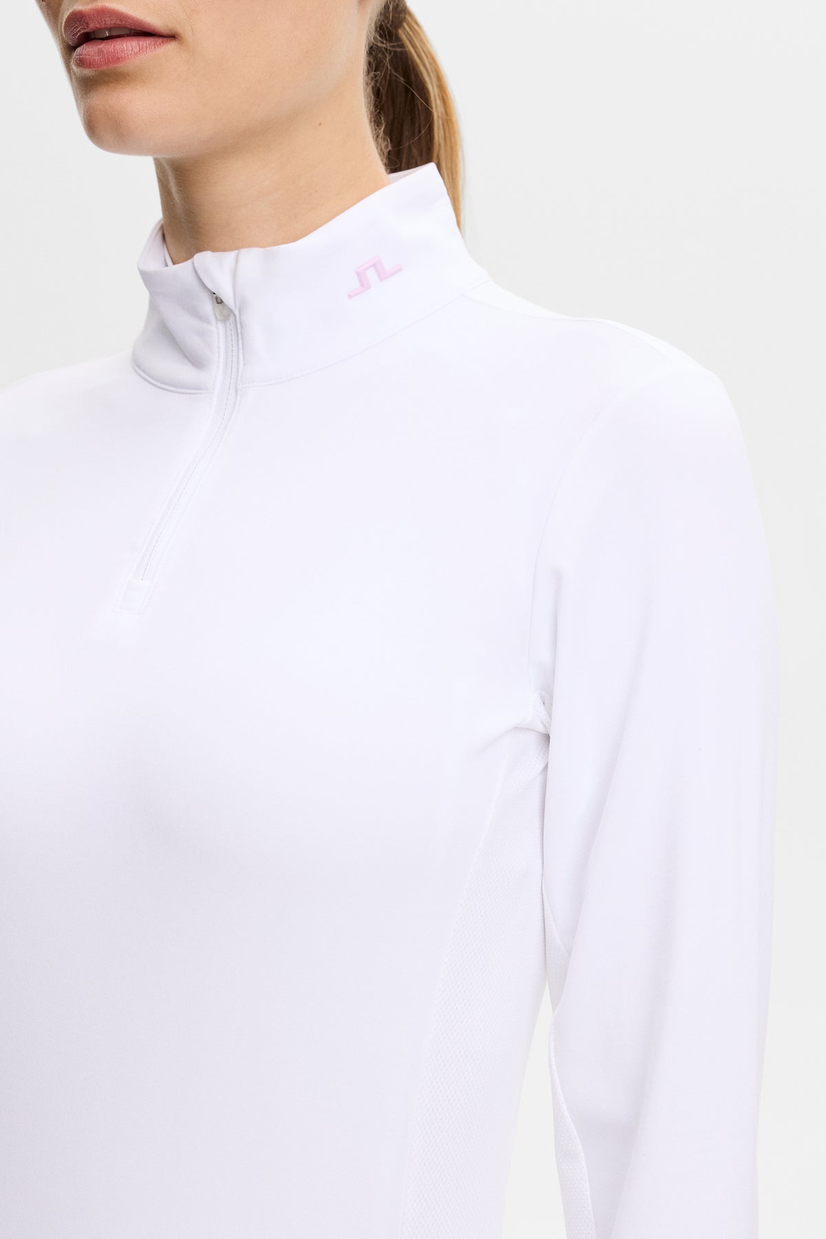 Tour Tech Mid Layer in White by J.Lindeberg