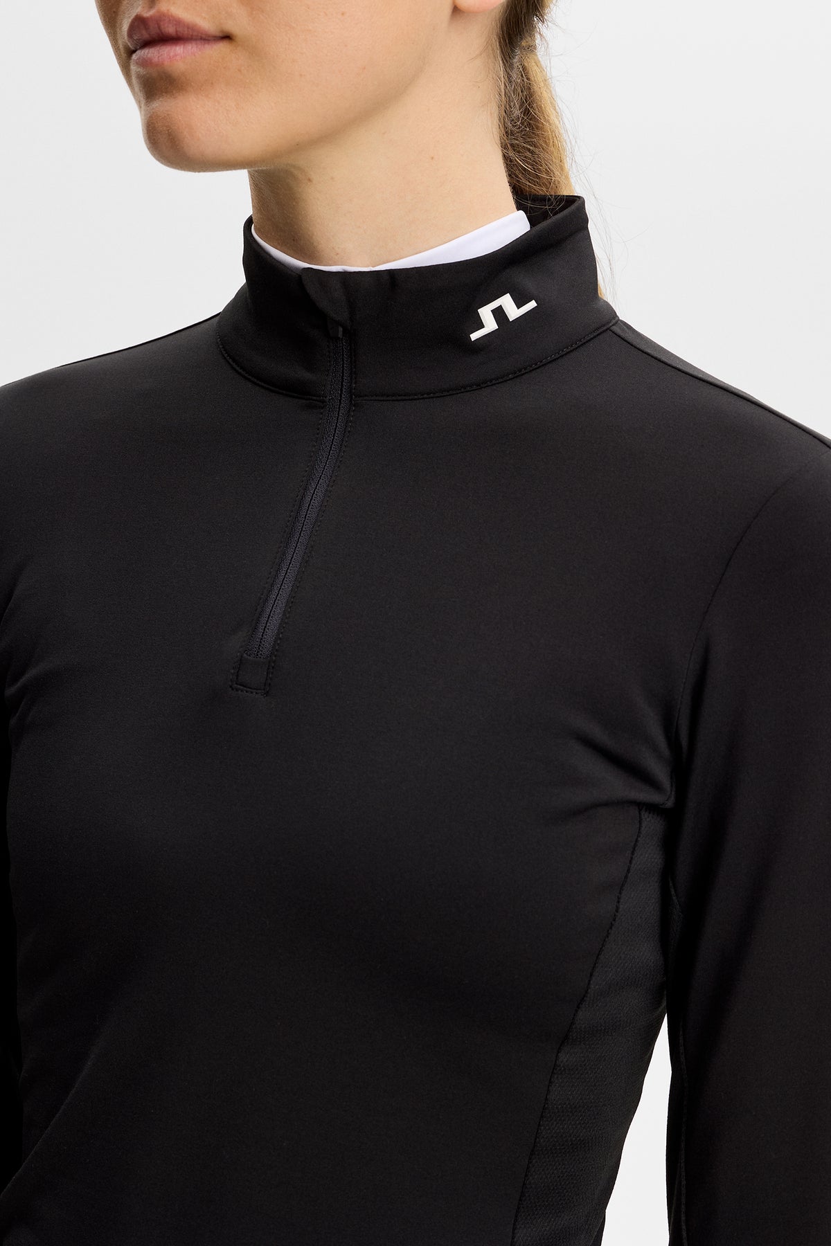 Tour Tech Mid Layer in Black by J.Lindeberg