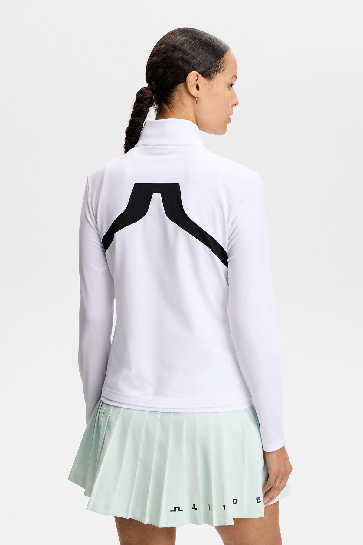 Janice Mid Layer in White by J.Lindeberg