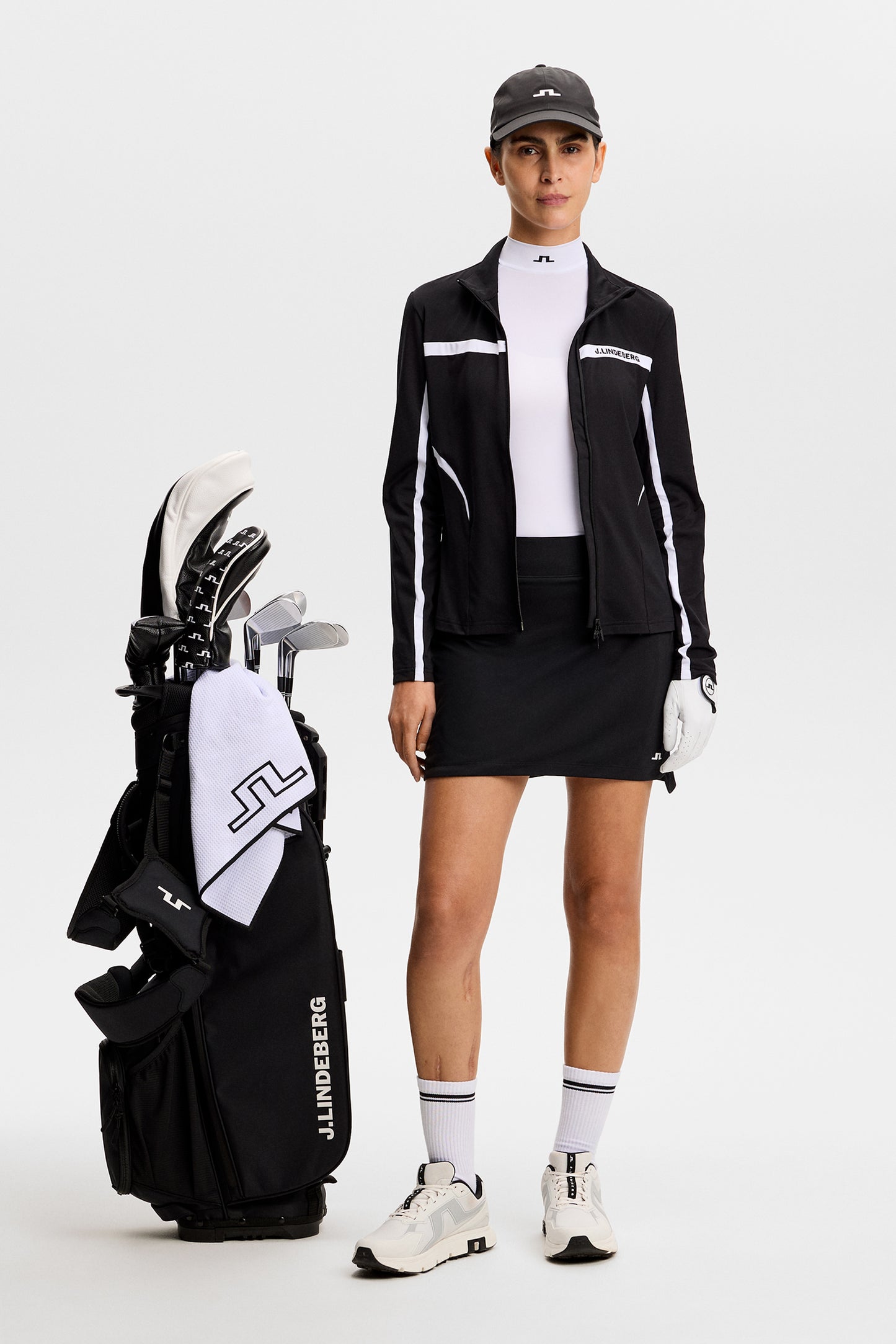 Janice Mid Layer in Black by J.Lindeberg