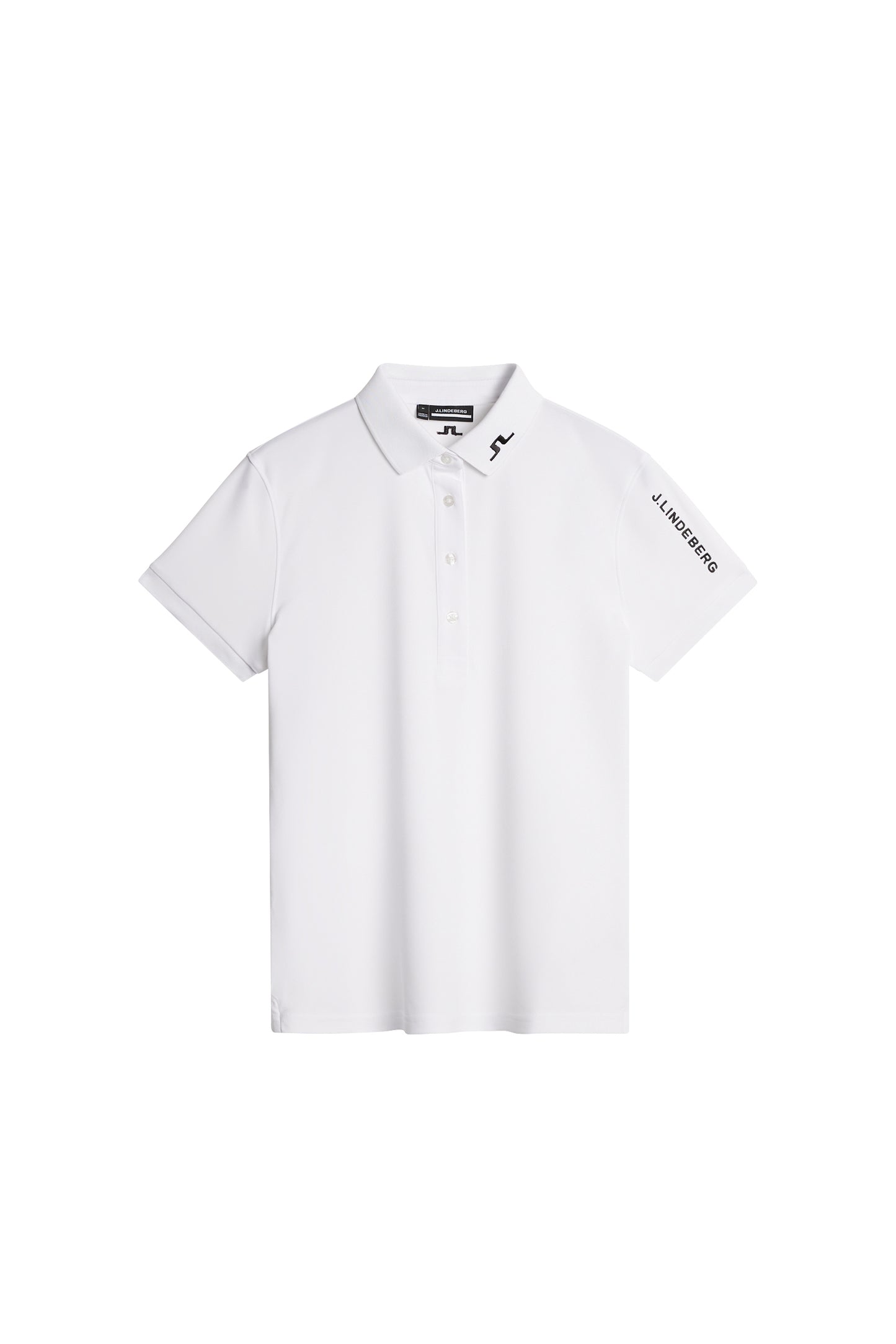 Tour Tech Golf Polo in White by J.Lindeberg
