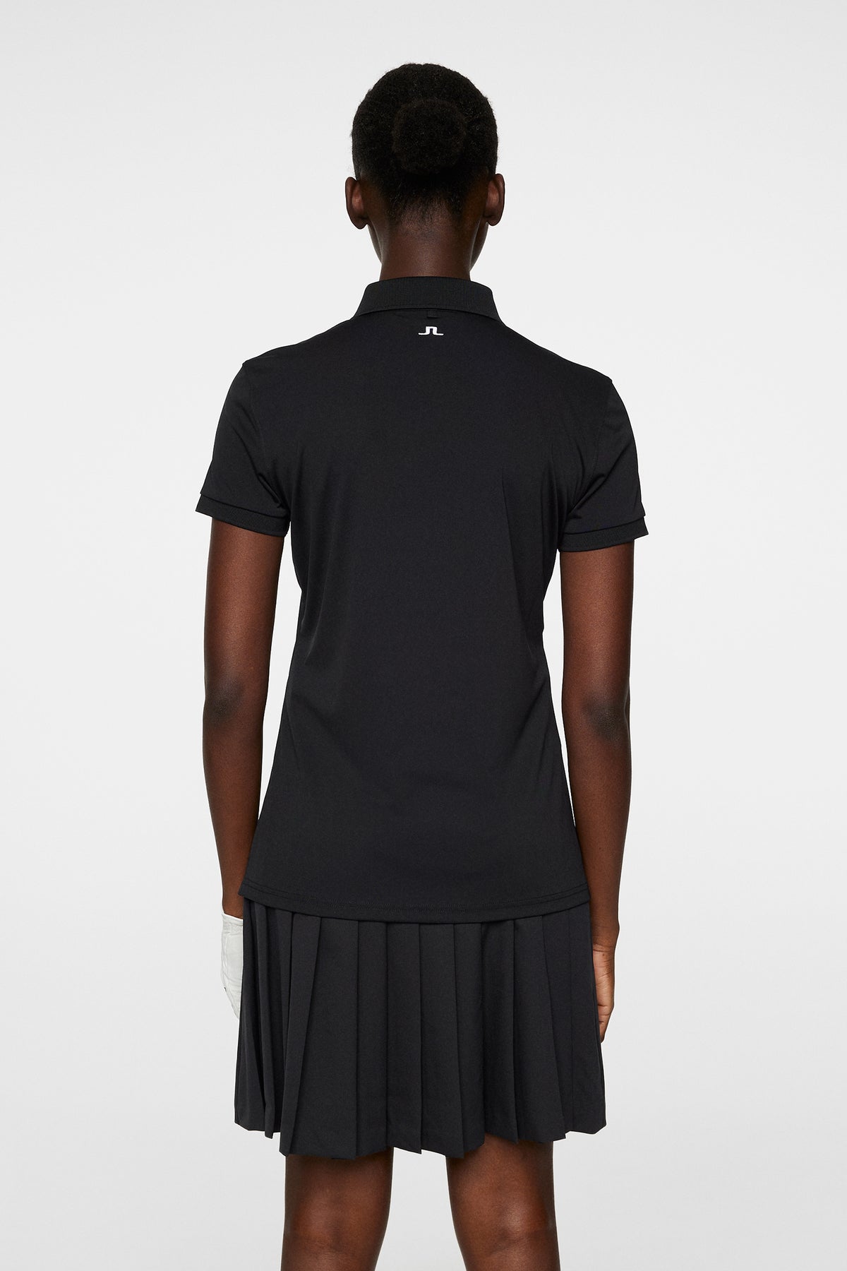 Tour Tech Golf Polo in Black by J.Lindeberg