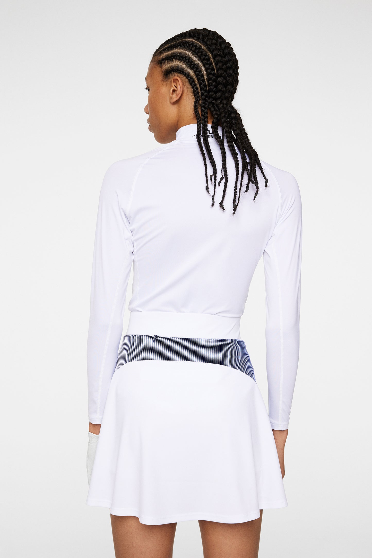 Asa Soft Compression Top in White by J.Lindeberg