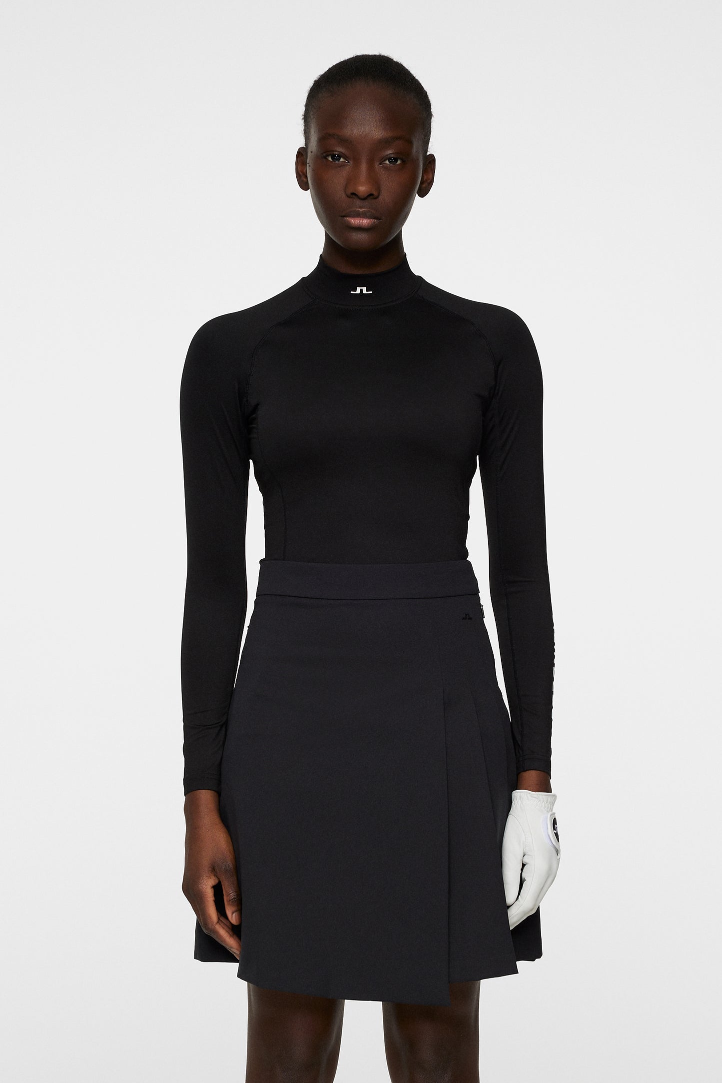 Asa Soft Compression Top in Black by J.Lindeberg