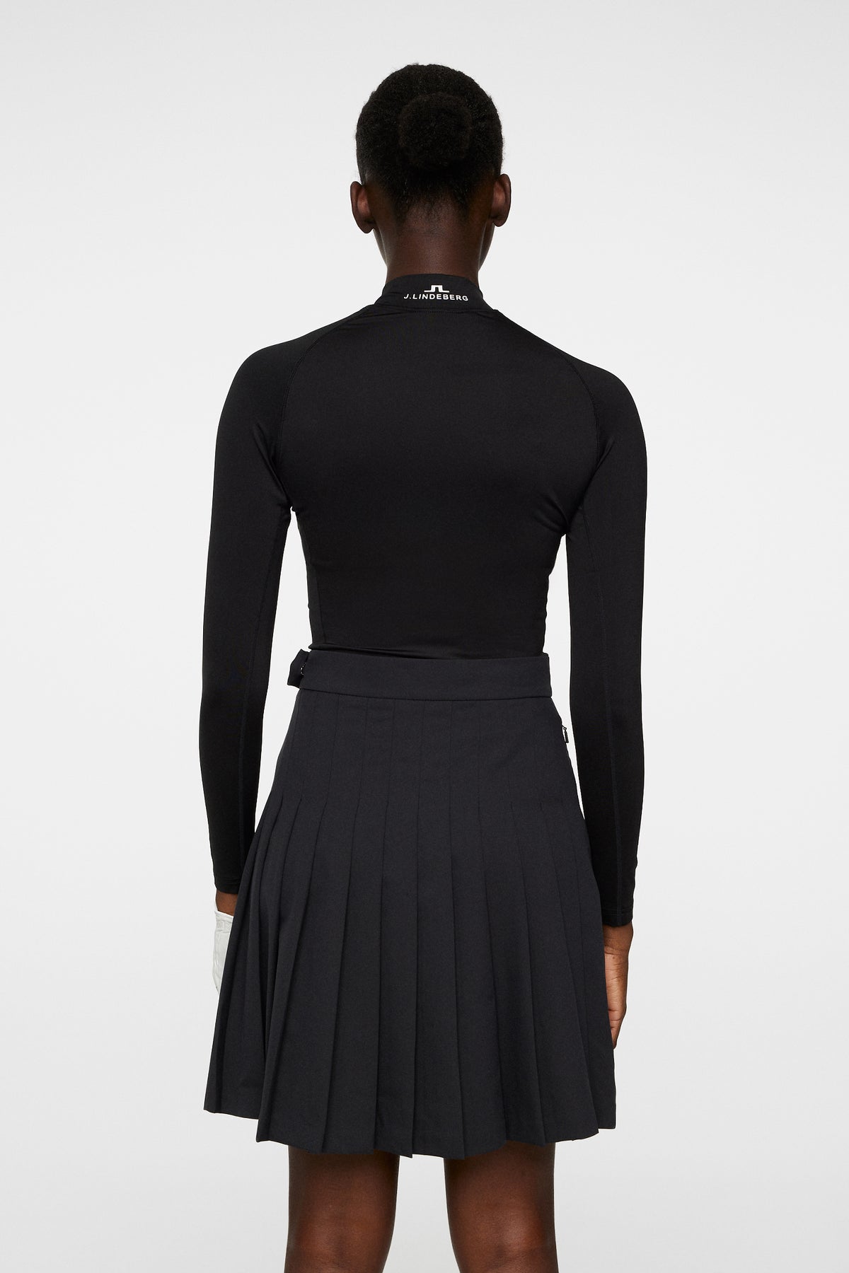 Asa Soft Compression Top in Black by J.Lindeberg