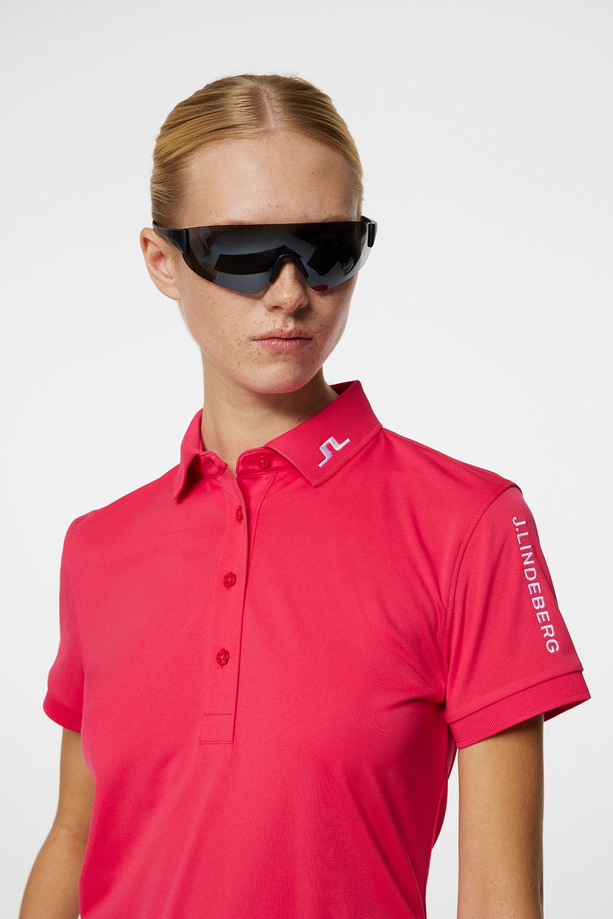 Tour Tech Polo in Azalea by J.Lindeberg