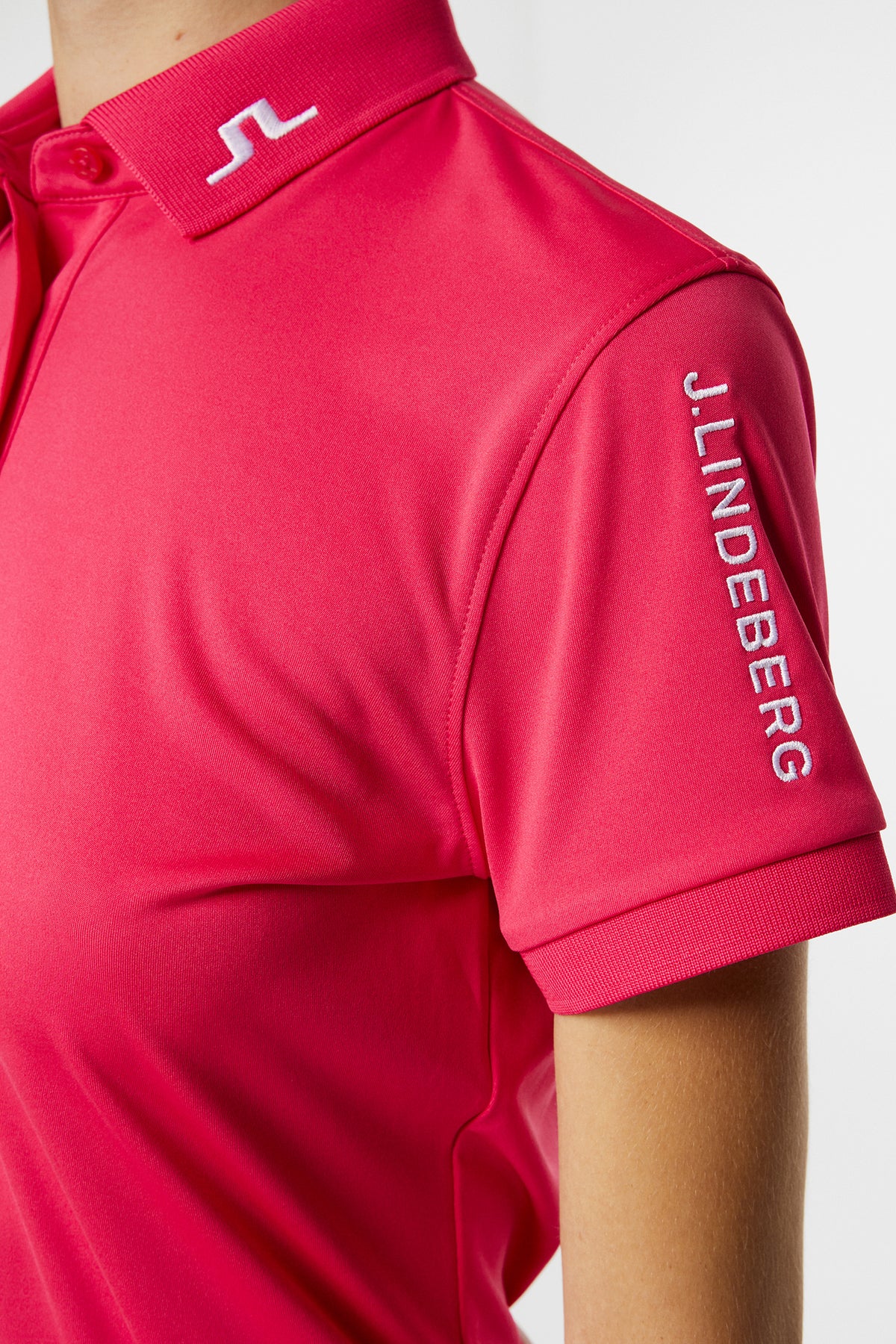 Tour Tech Polo in Azalea by J.Lindeberg