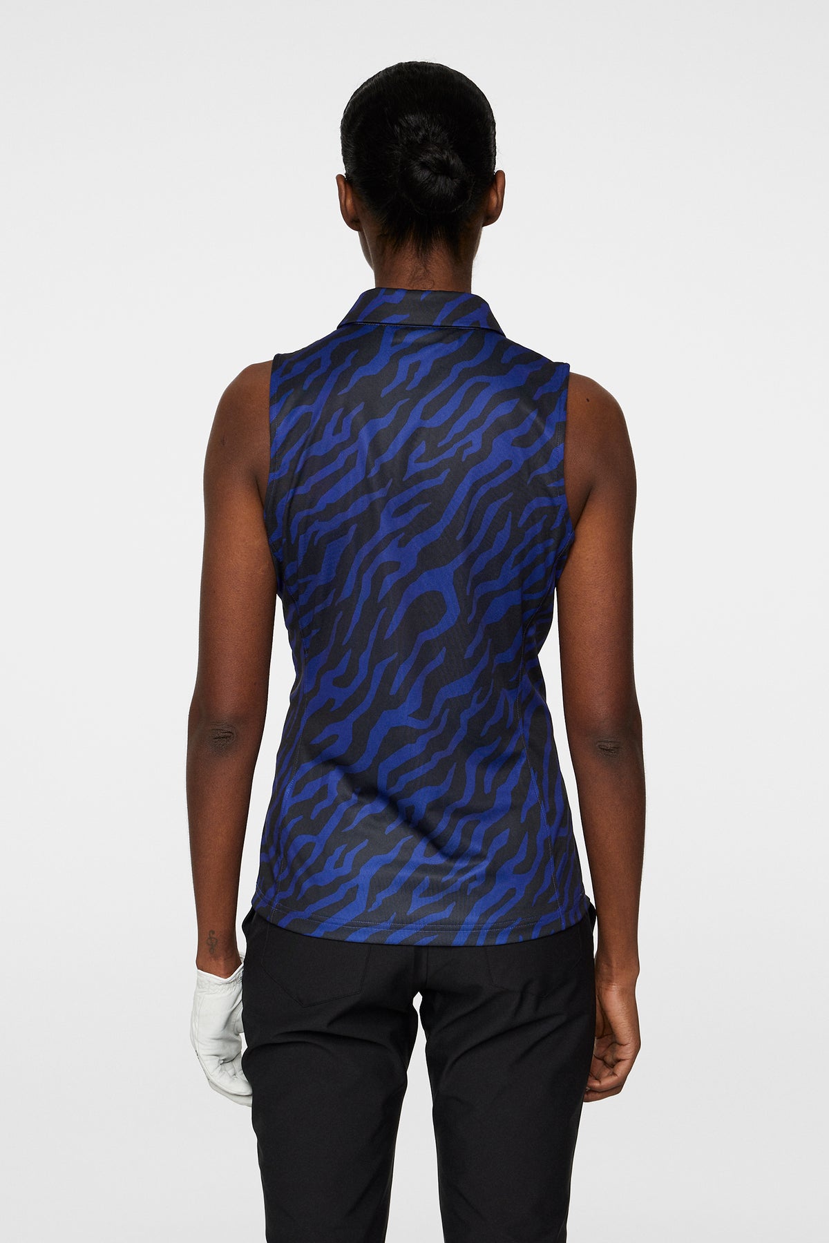 Dena Print Sleeveless Top in Tour Tiger Clematis M by J.Lindeberg