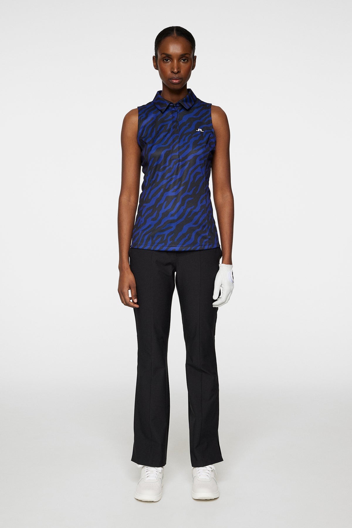 Dena Print Sleeveless Top in Tour Tiger Clematis M by J.Lindeberg