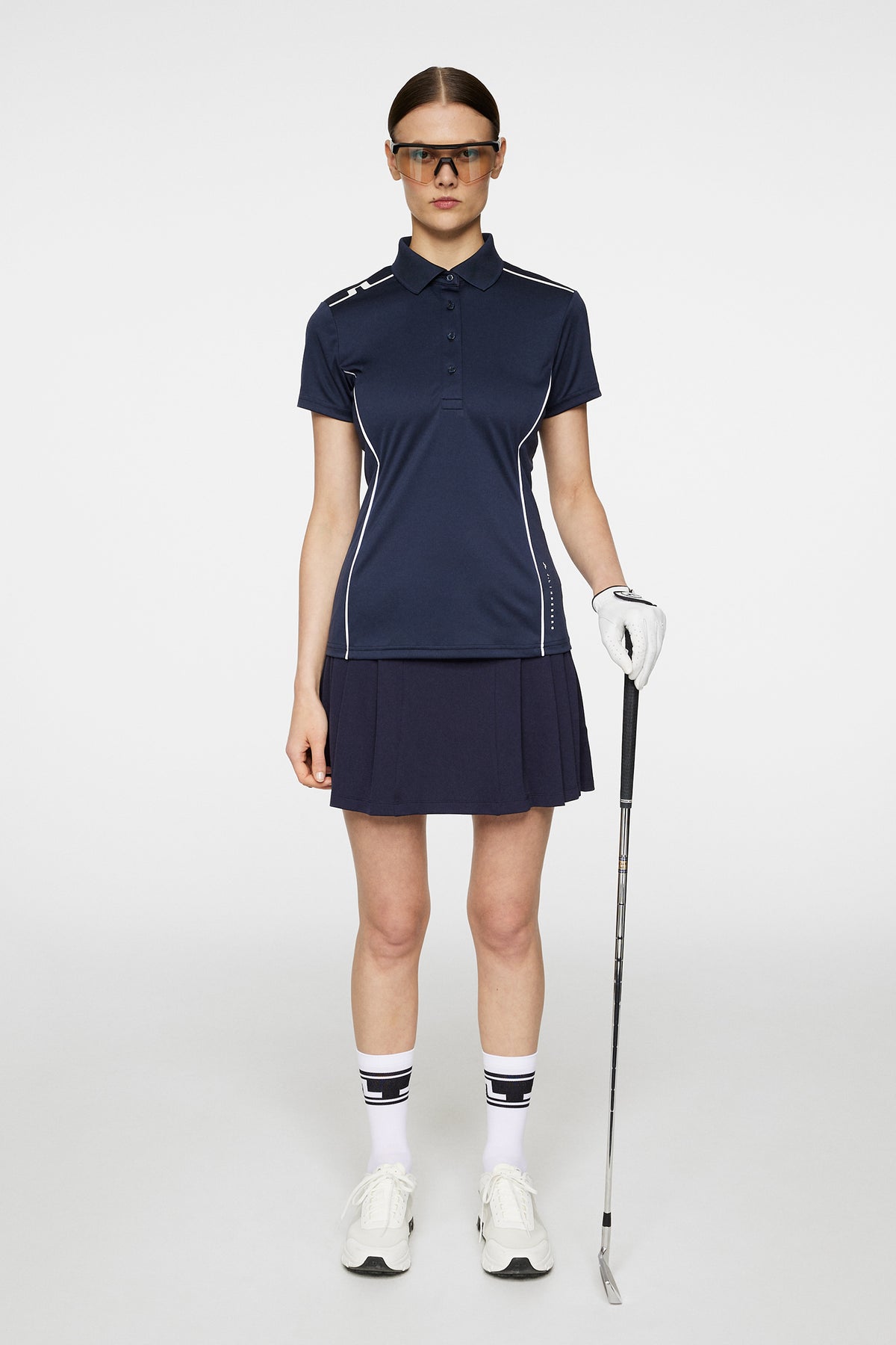 Leyla  Polo in JL Navy by J.Lindeberg