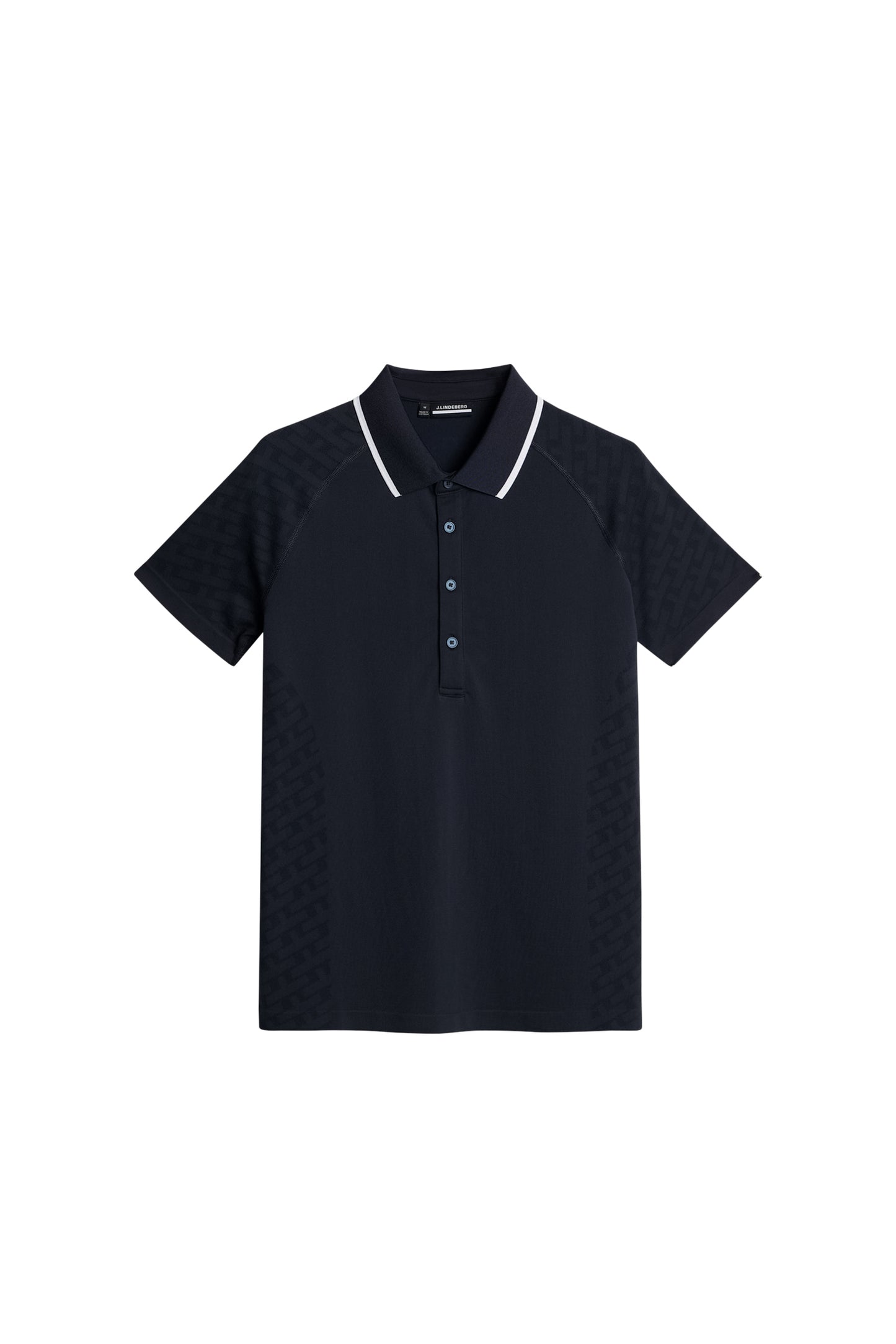 Baily seamless Polo in Tour Geo Jacquard Navy M by J.Lindeberg