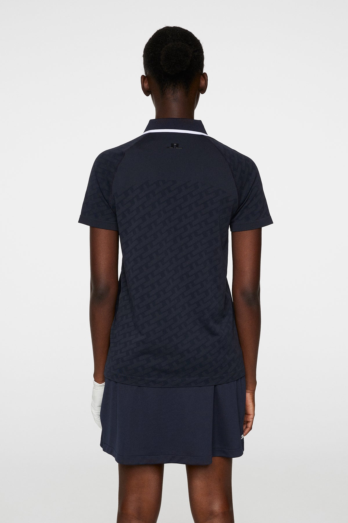 Baily seamless Polo in Tour Geo Jacquard Navy M by J.Lindeberg