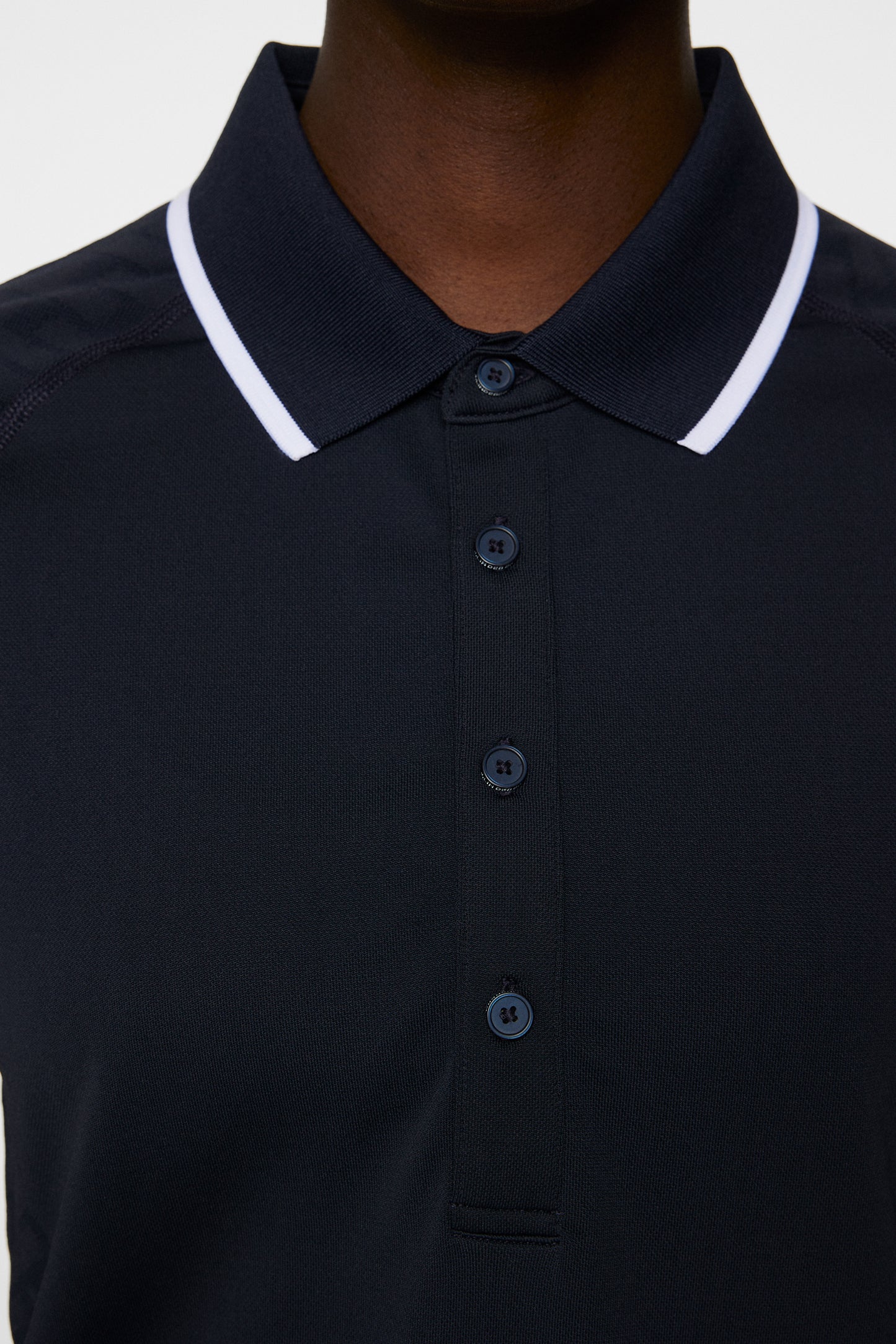 Baily seamless Polo in Tour Geo Jacquard Navy M by J.Lindeberg