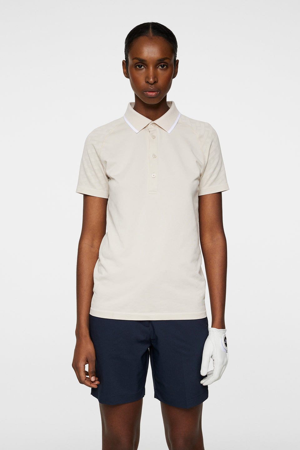 Baily seamless Polo / Tour Geo Jacquard Moonbeam M