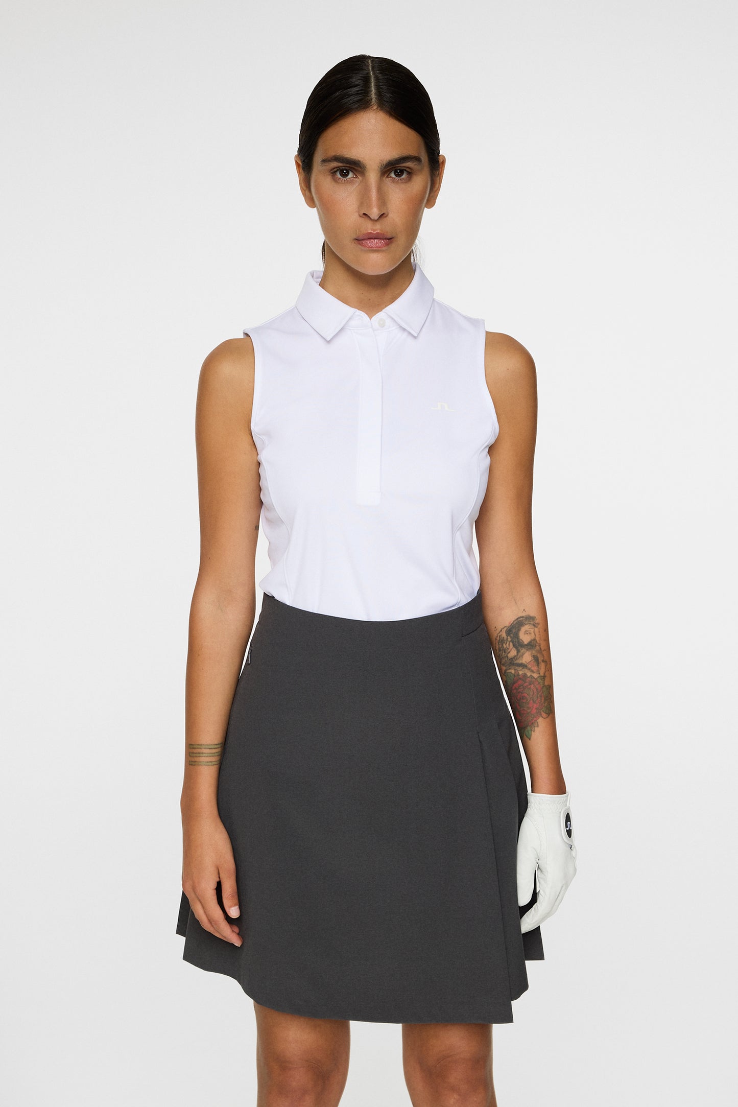 Dena Sleeveless Top in White by J.Lindeberg