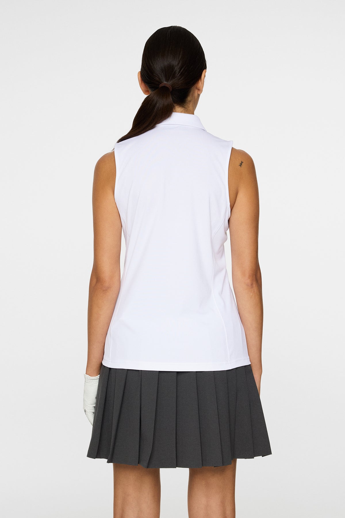 Dena Sleeveless Top in White by J.Lindeberg