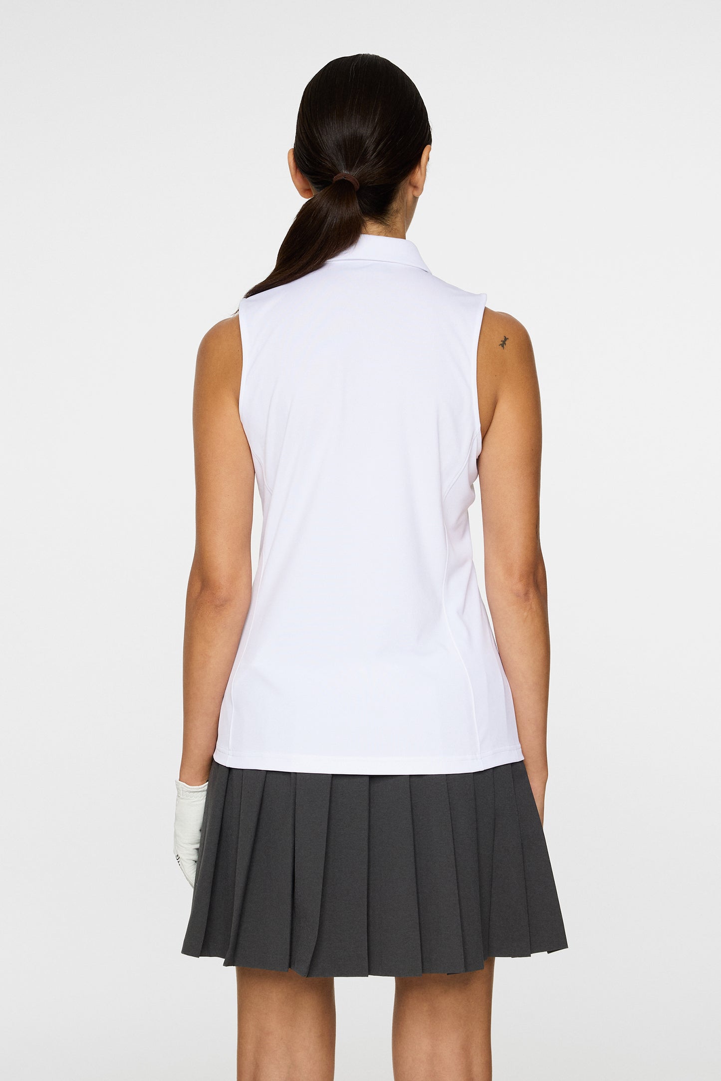 Dena Sleeveless Top in White by J.Lindeberg