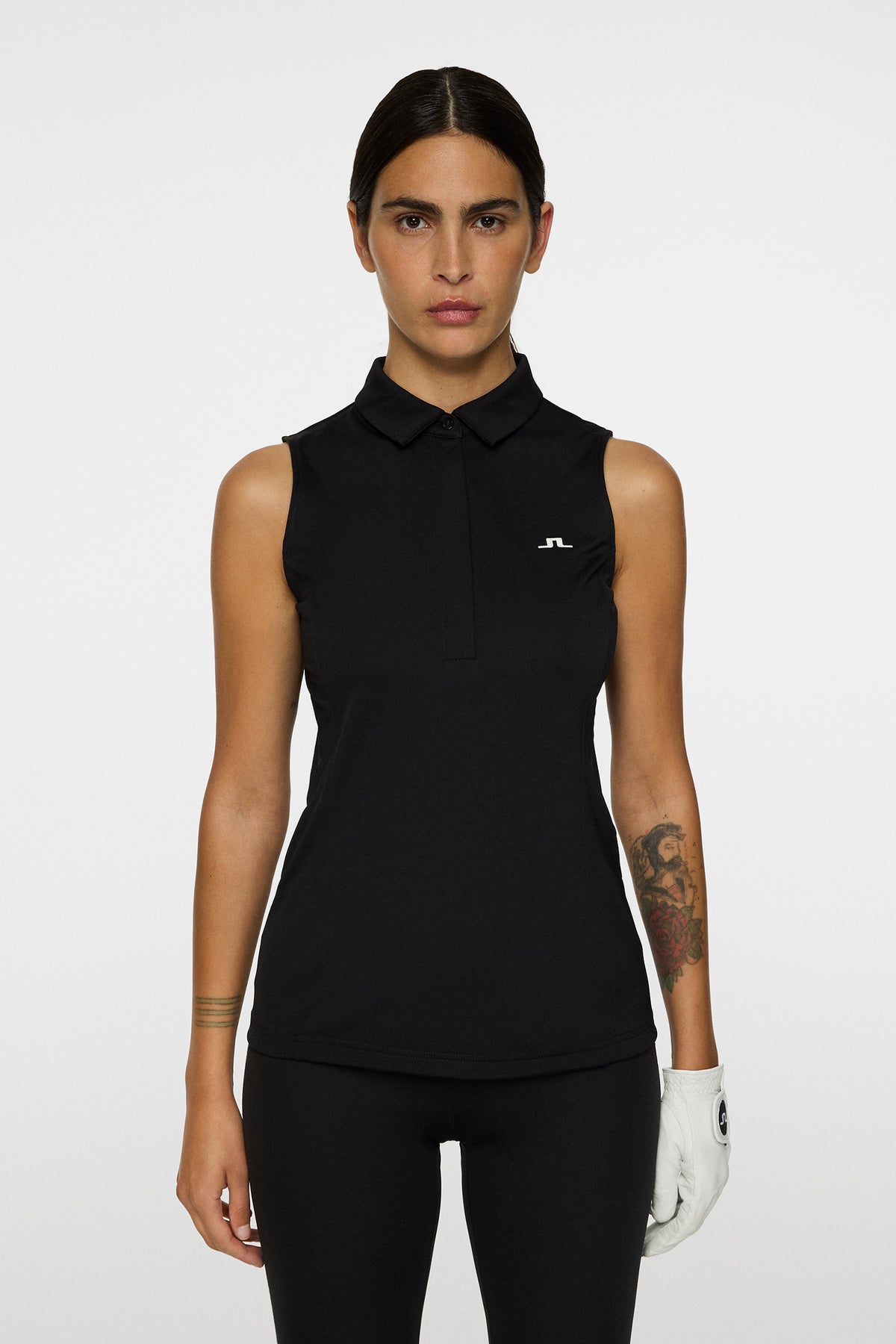 Dena Sleeveless Top in Black by J.Lindeberg
