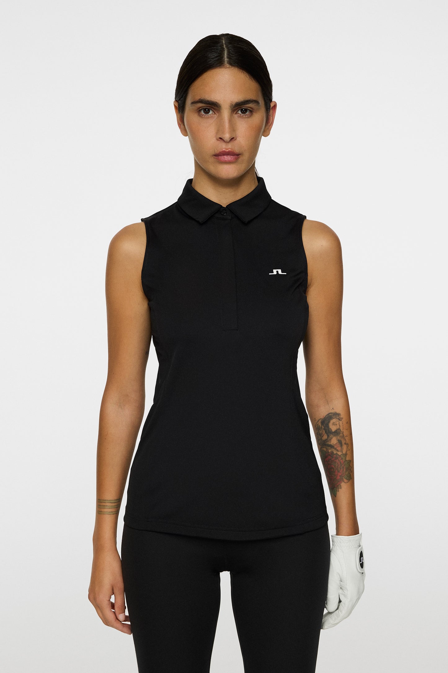 Dena Sleeveless Top in Black by J.Lindeberg