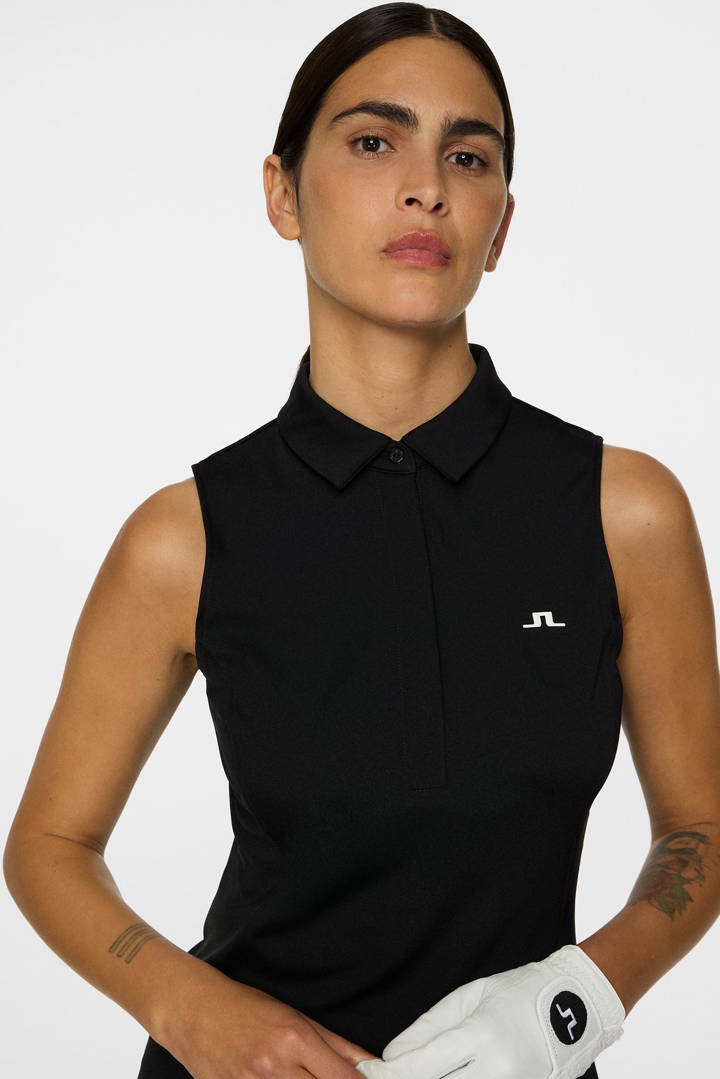 Dena Sleeveless Top in Black by J.Lindeberg