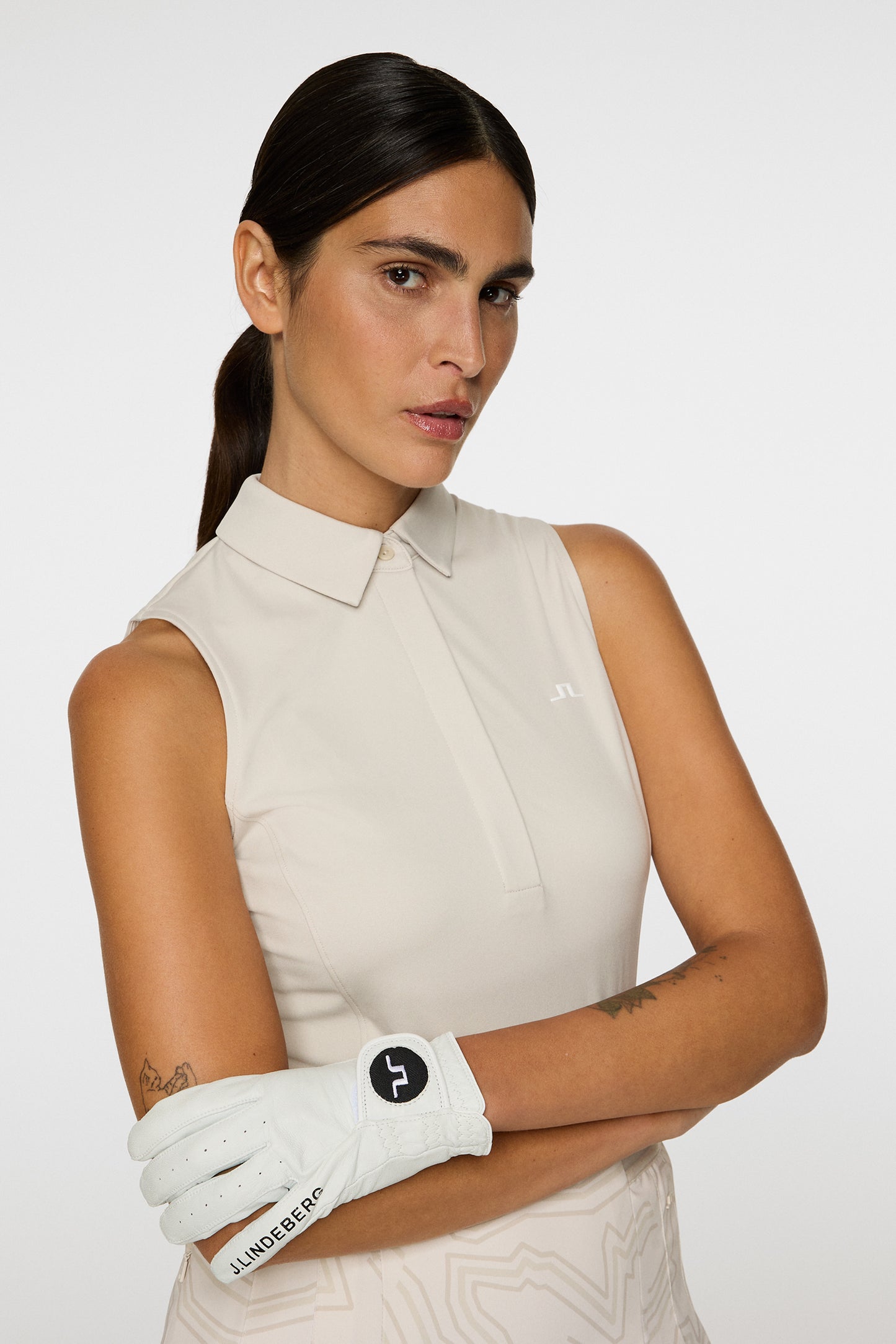 Dena Sleeveless Top in Moonbeam by J.Lindeberg