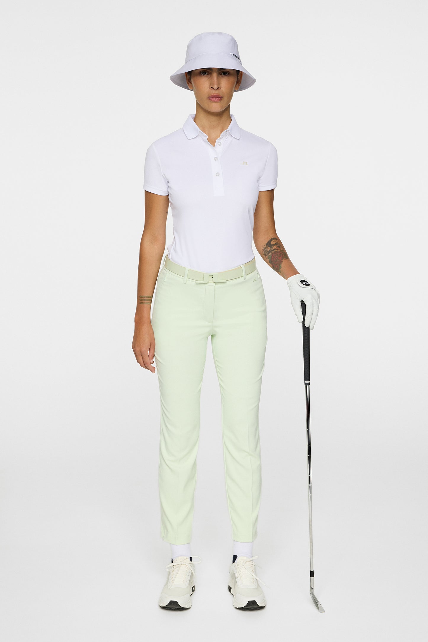 Cassie Polo in White by J.Lindeberg