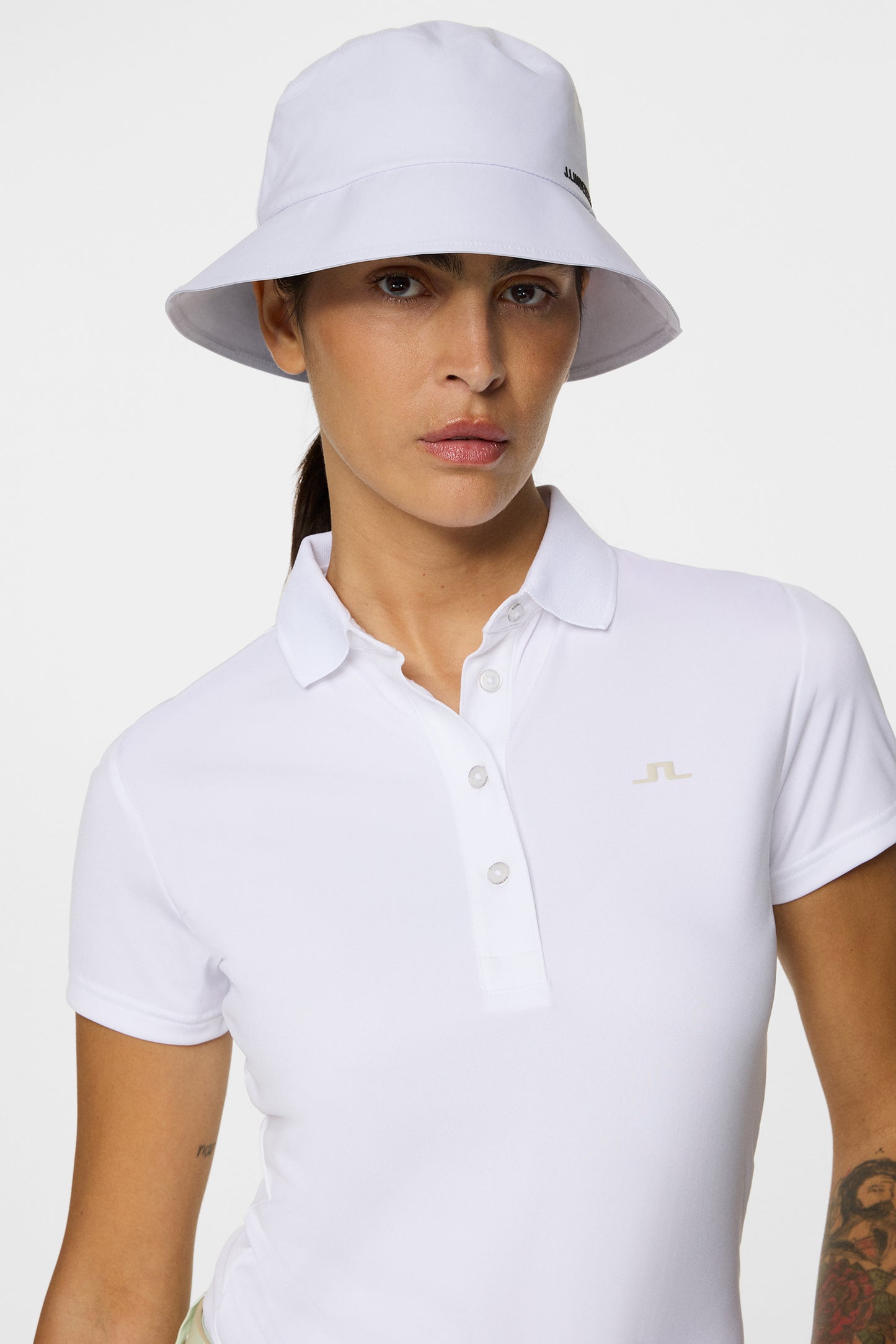Cassie Polo in White by J.Lindeberg