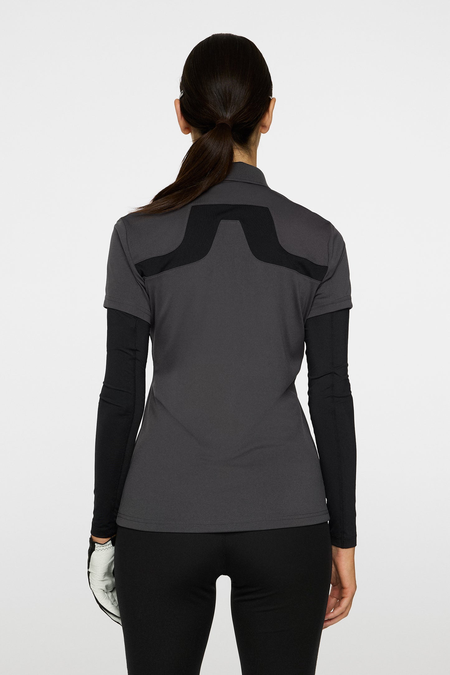 Cassie Polo in Asphalt by J.Lindeberg