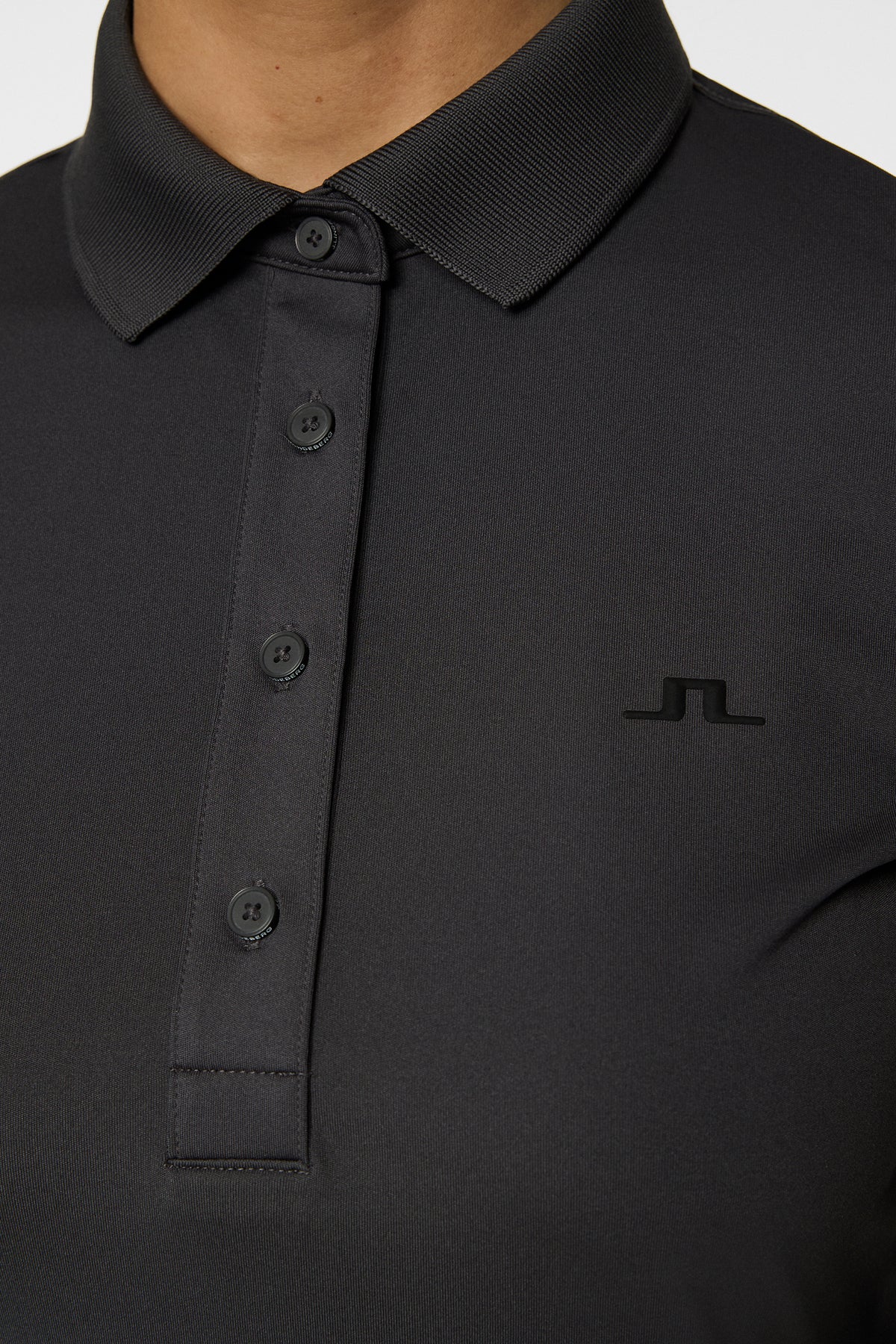 Cassie Polo in Asphalt by J.Lindeberg