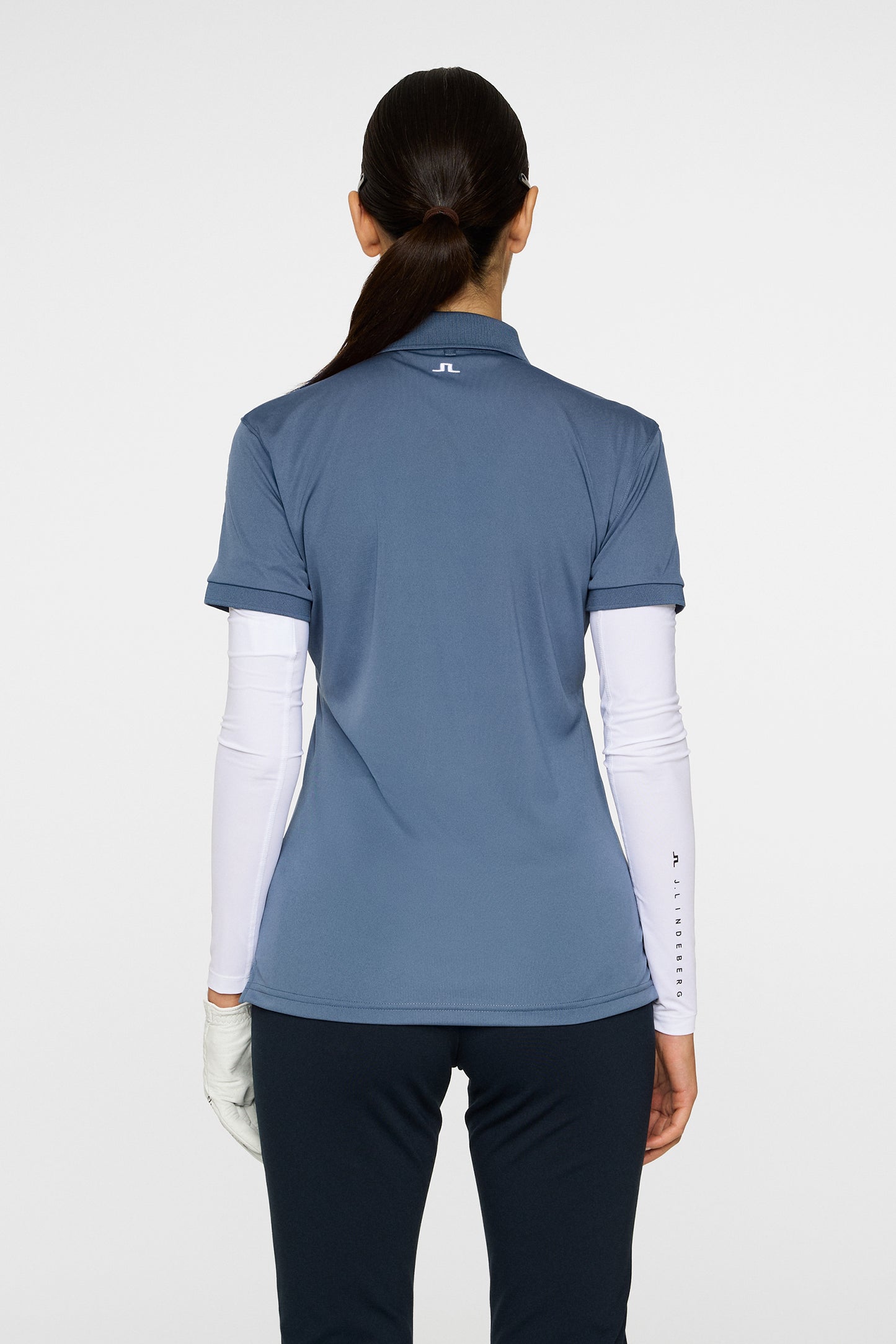 Tour Tech Polo in Vintage Indigo by J.Lindeberg