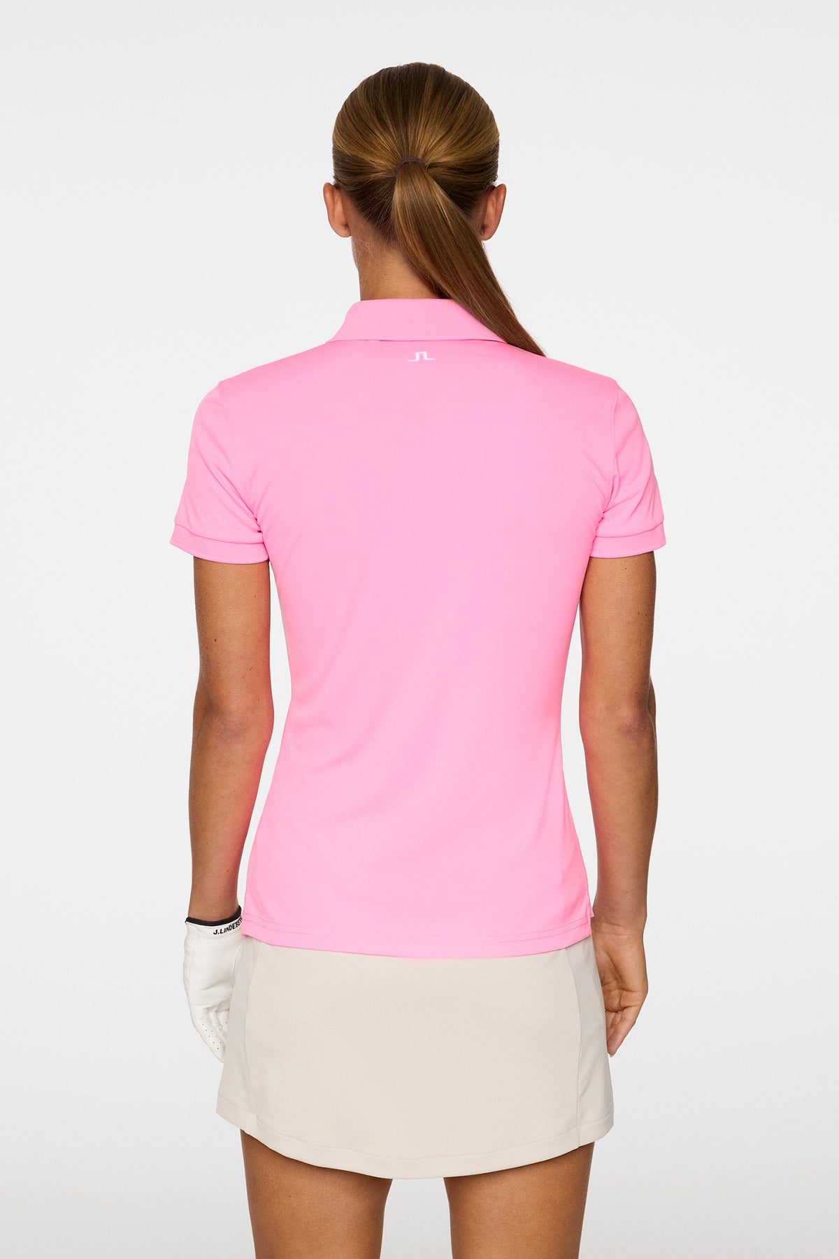 Tour Tech Polo in Eosine Pink by J.Lindeberg