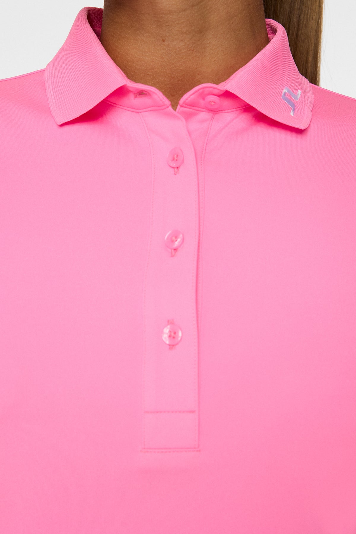 Tour Tech Polo in Eosine Pink by J.Lindeberg