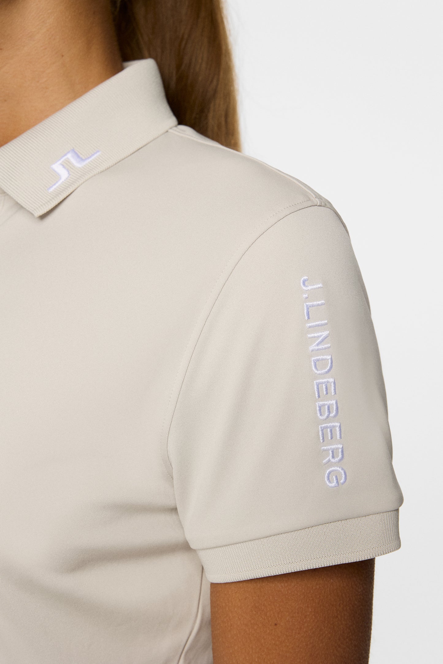 Tour Tech Polo in Moonbeam by J.Lindeberg