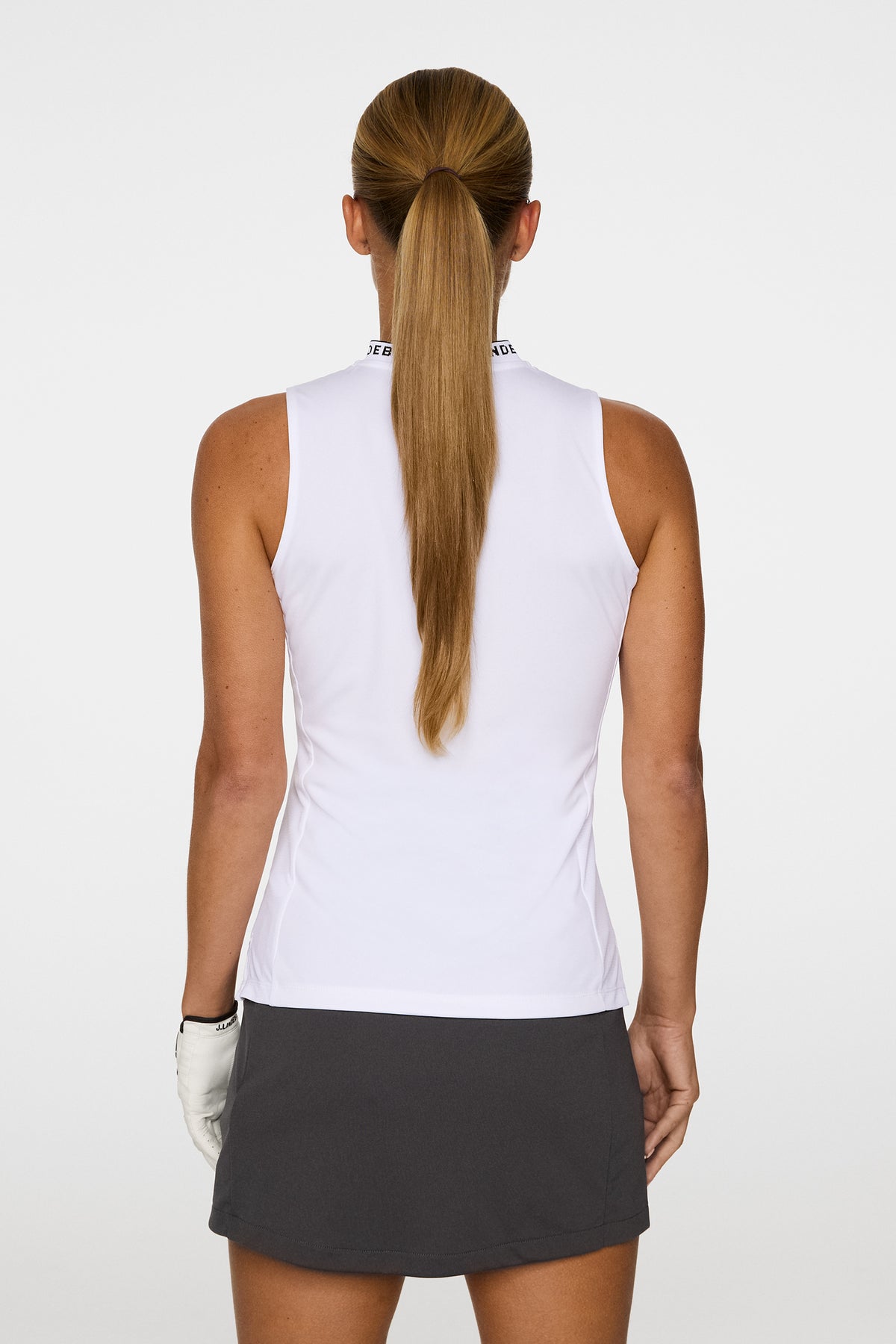 Leya Sleeveless Top in White by J.Lindeberg