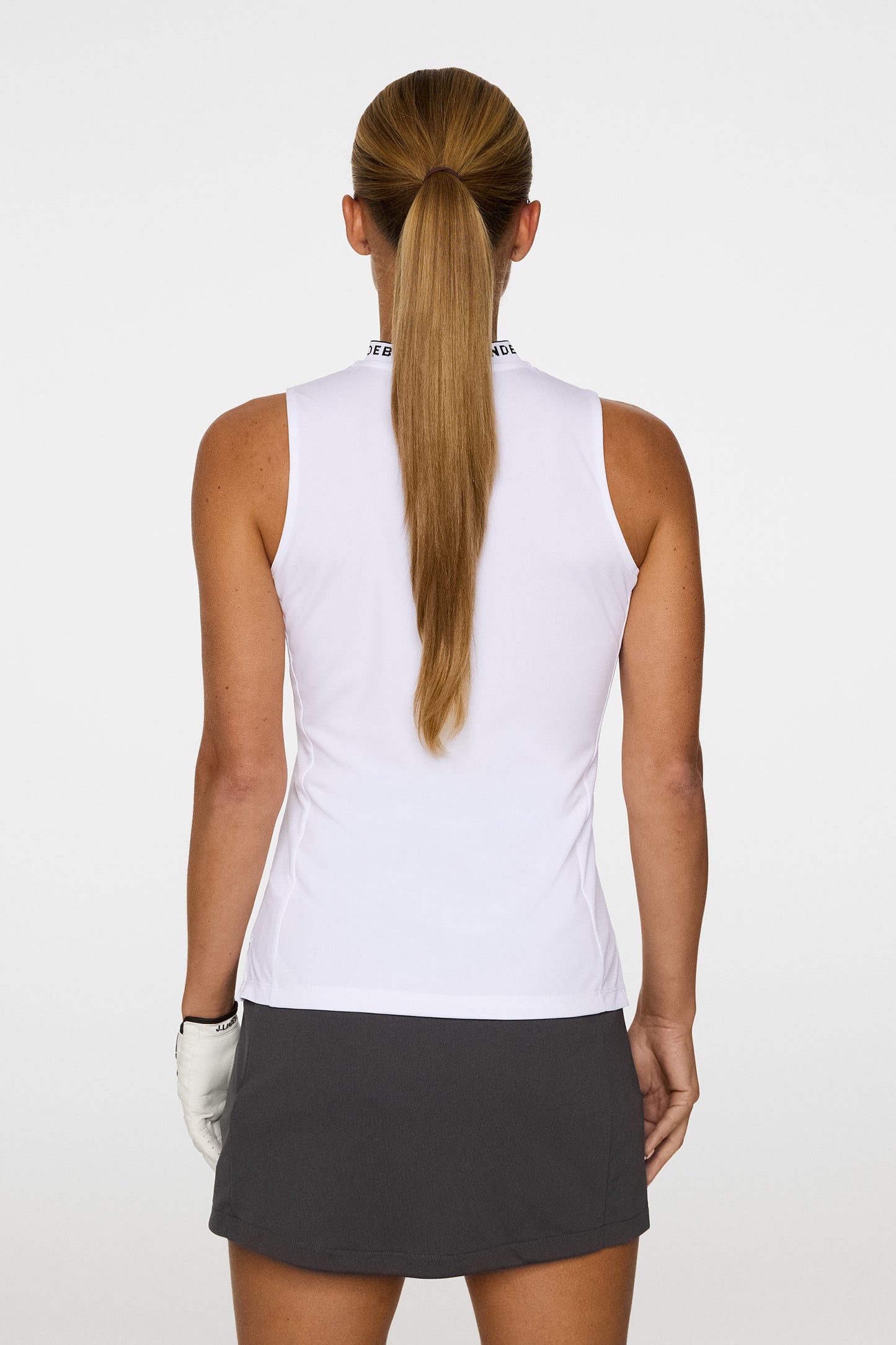Leya Sleeveless Top in White by J.Lindeberg