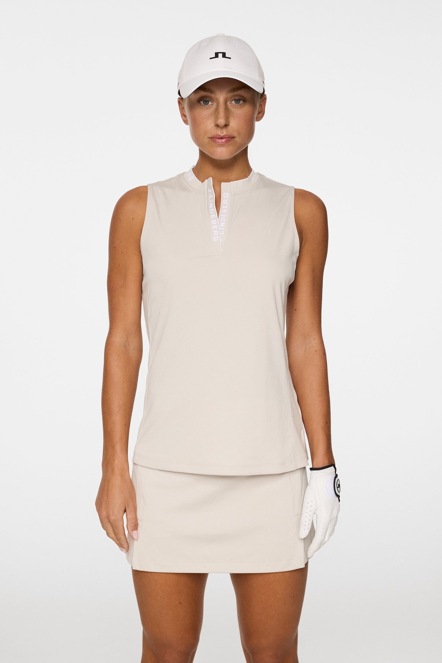 Leya Sleeveless Top in Moonbeam by J.Lindeberg